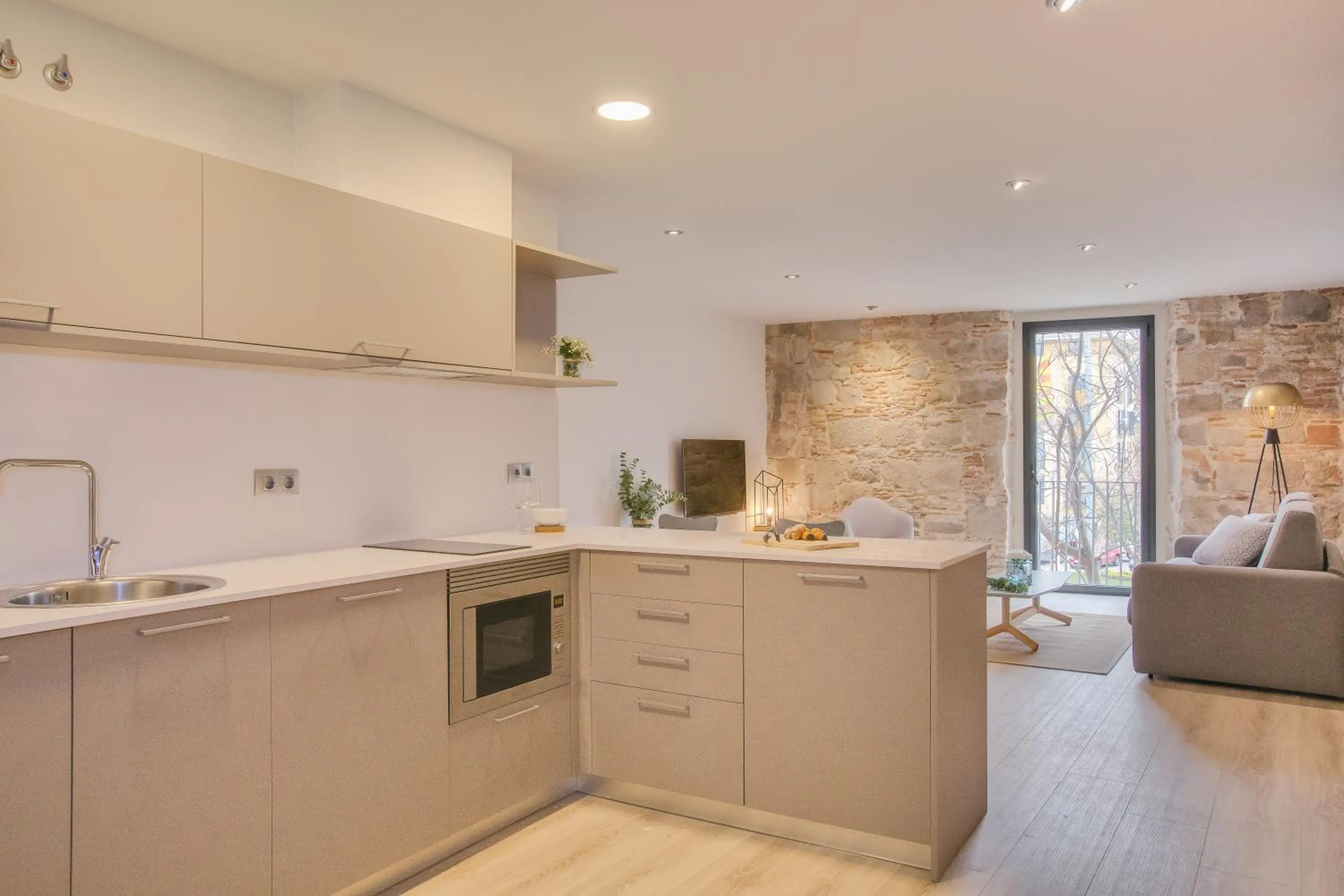 Kitchen or kitchenette in Flateli - Plaça Catalunya 22