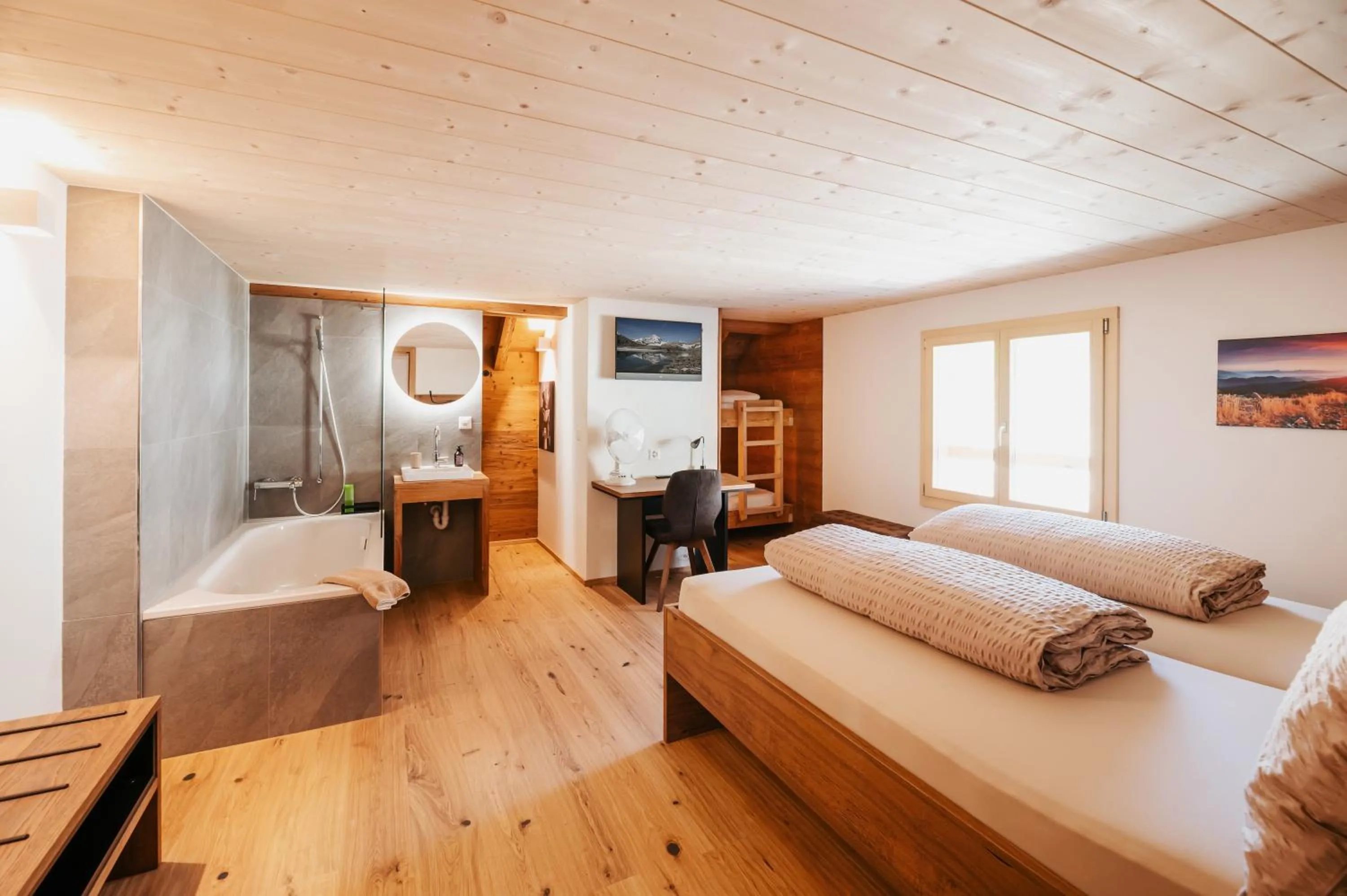 Bed in Hotel Frohe Aussicht