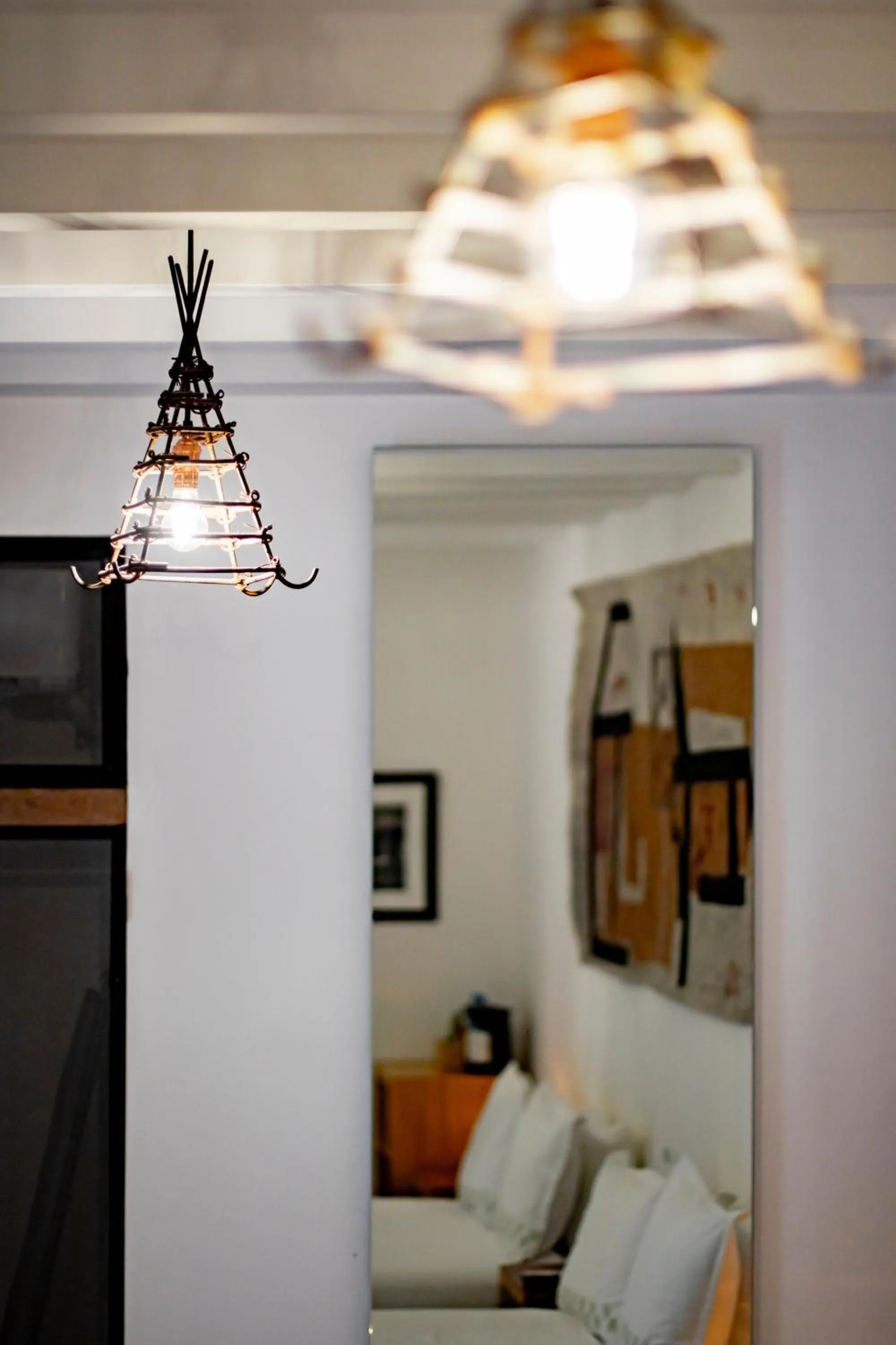 Decorative detail, Bed in Hotel Los Amantes