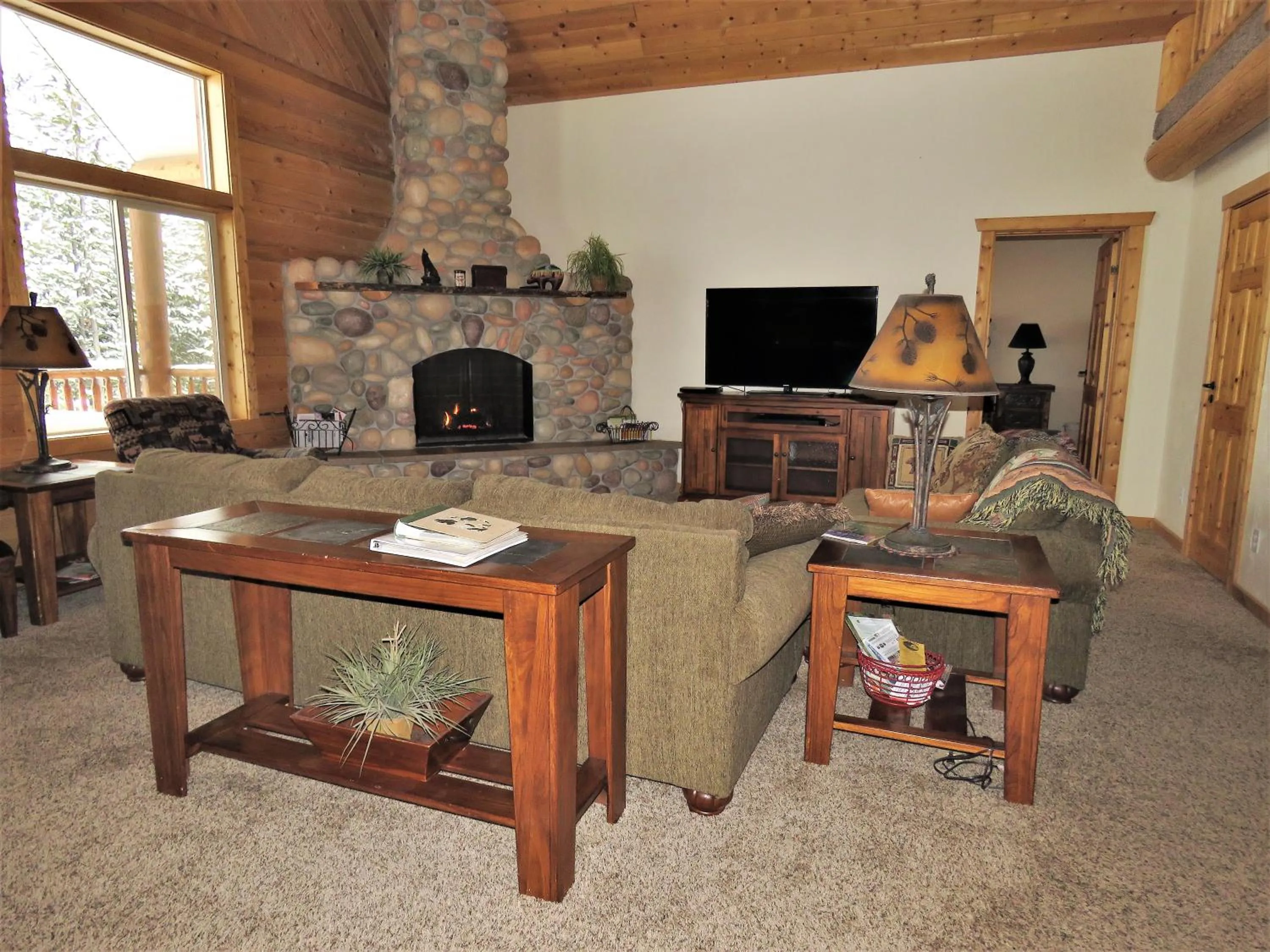 Living room in The Hideaway Lodge