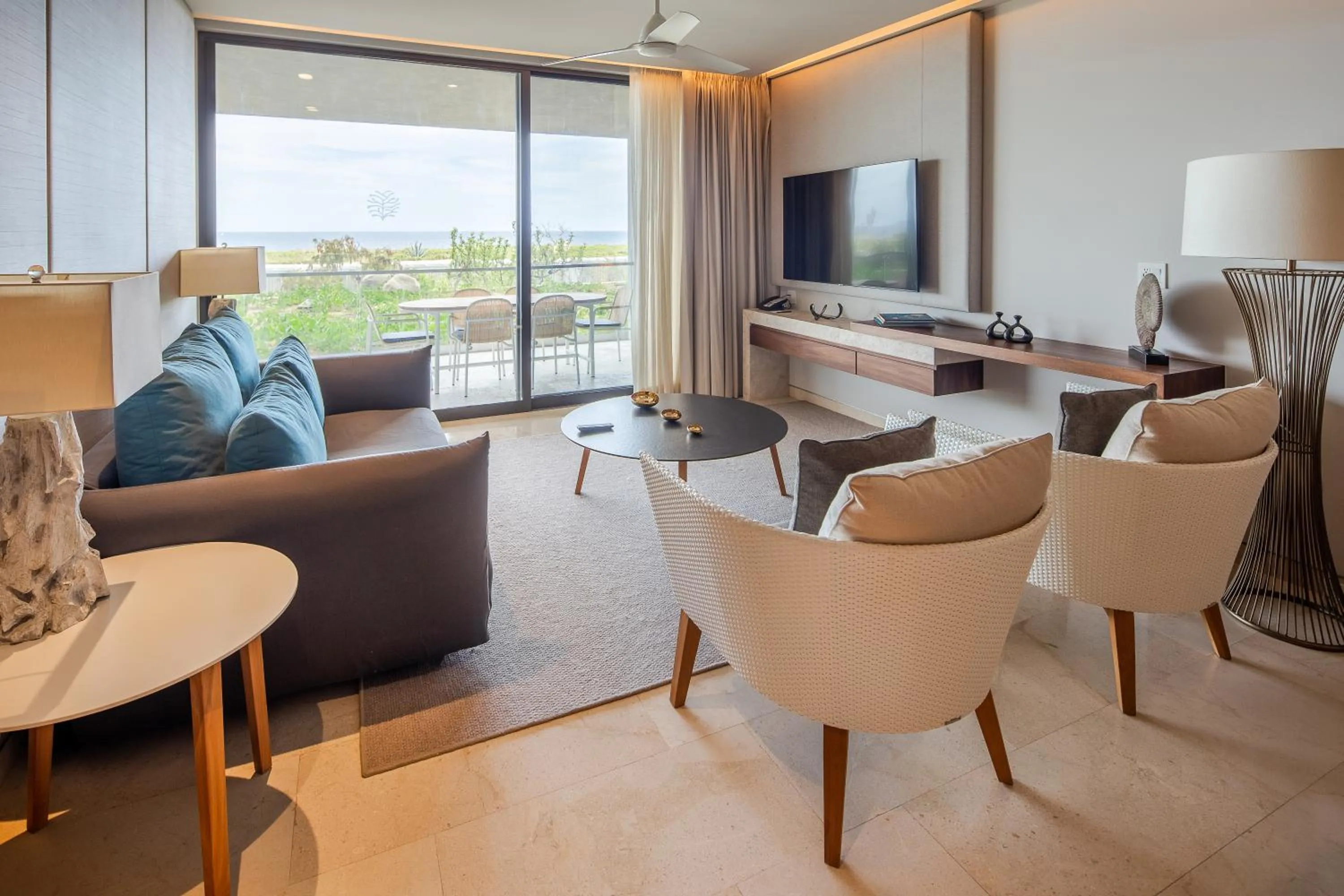 Living room in The Club at Solaz Luxury Villas