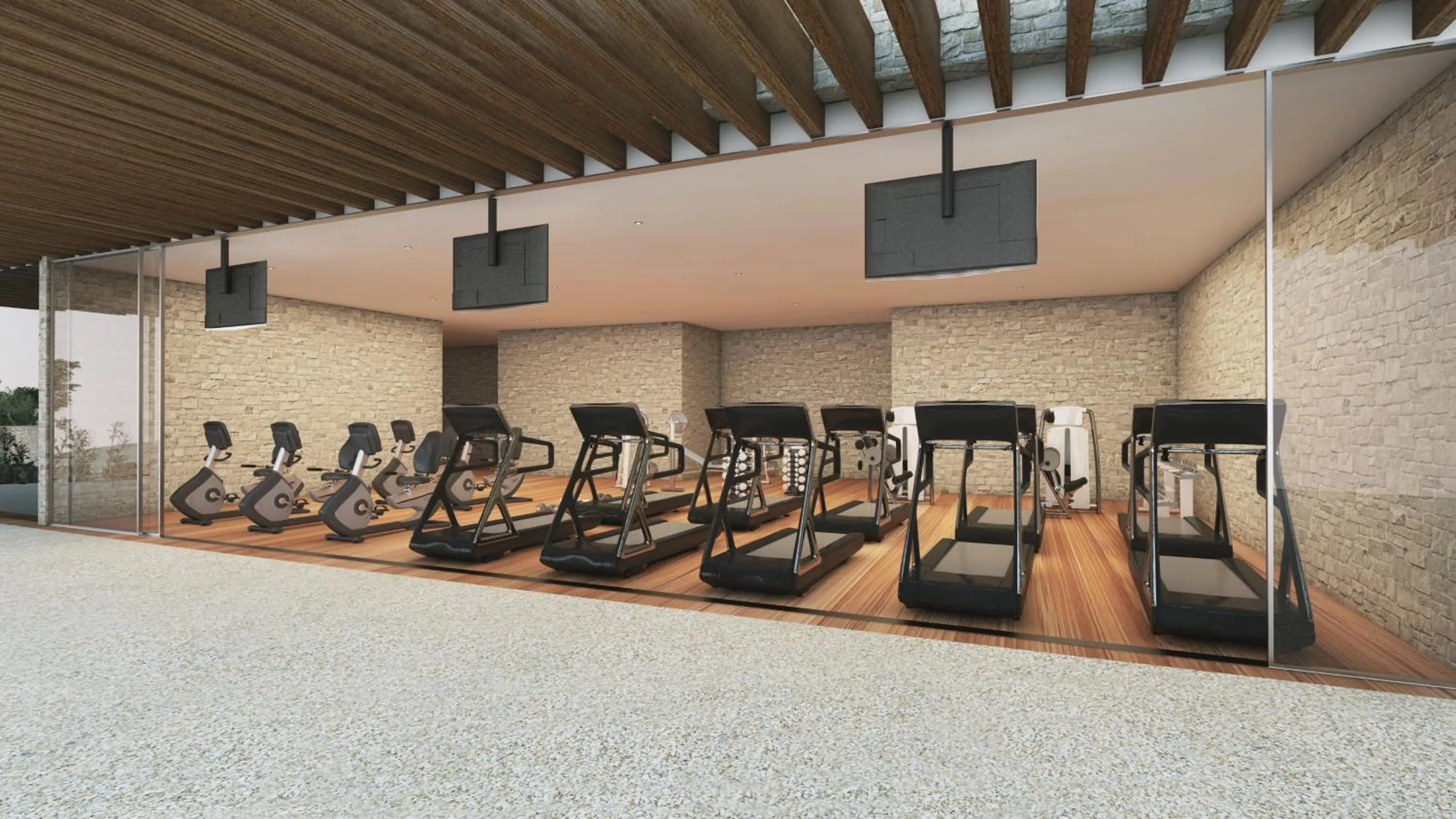 Fitness centre/facilities in The Club at Solaz Luxury Villas