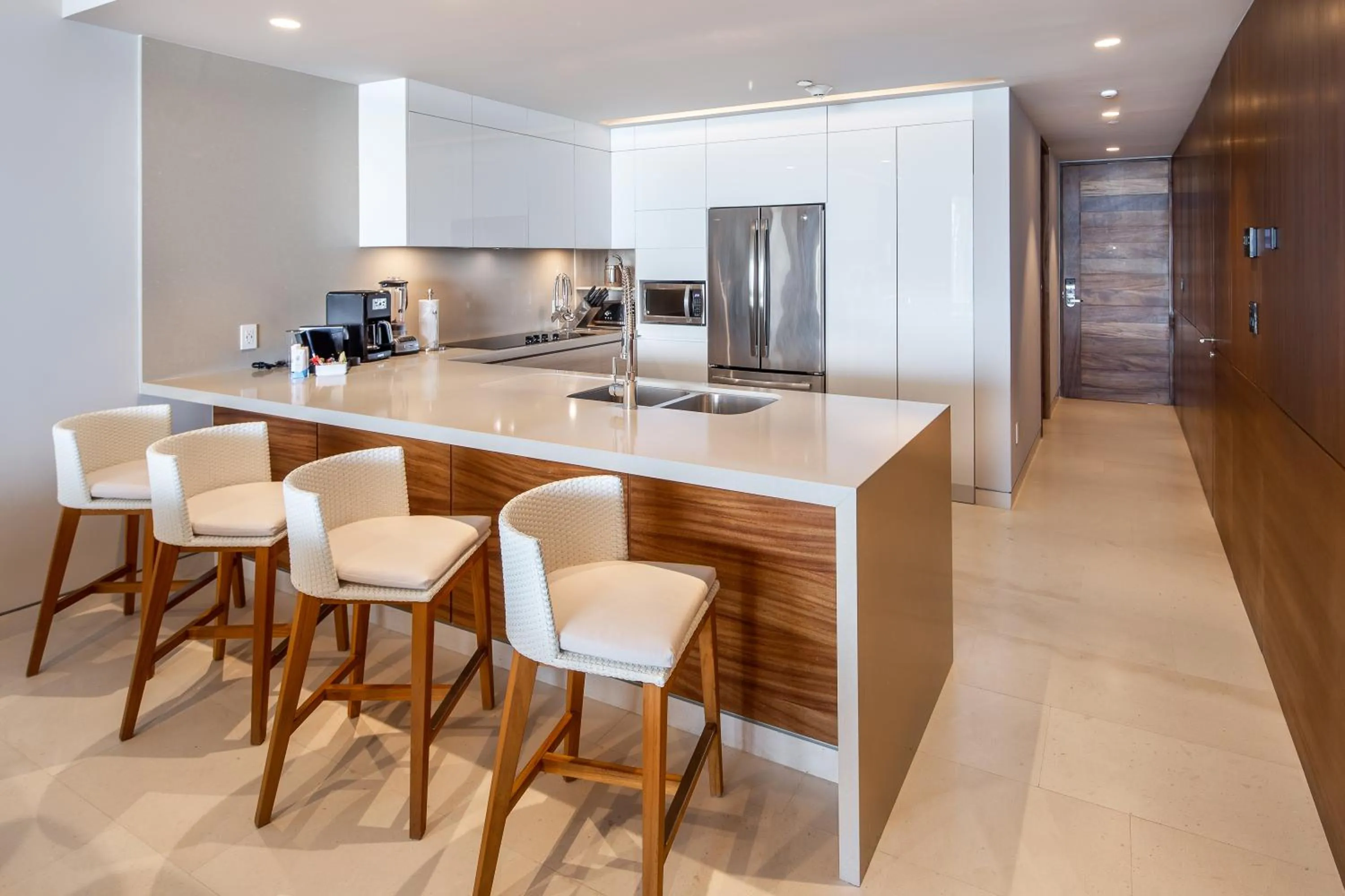 Food in The Club at Solaz Luxury Villas