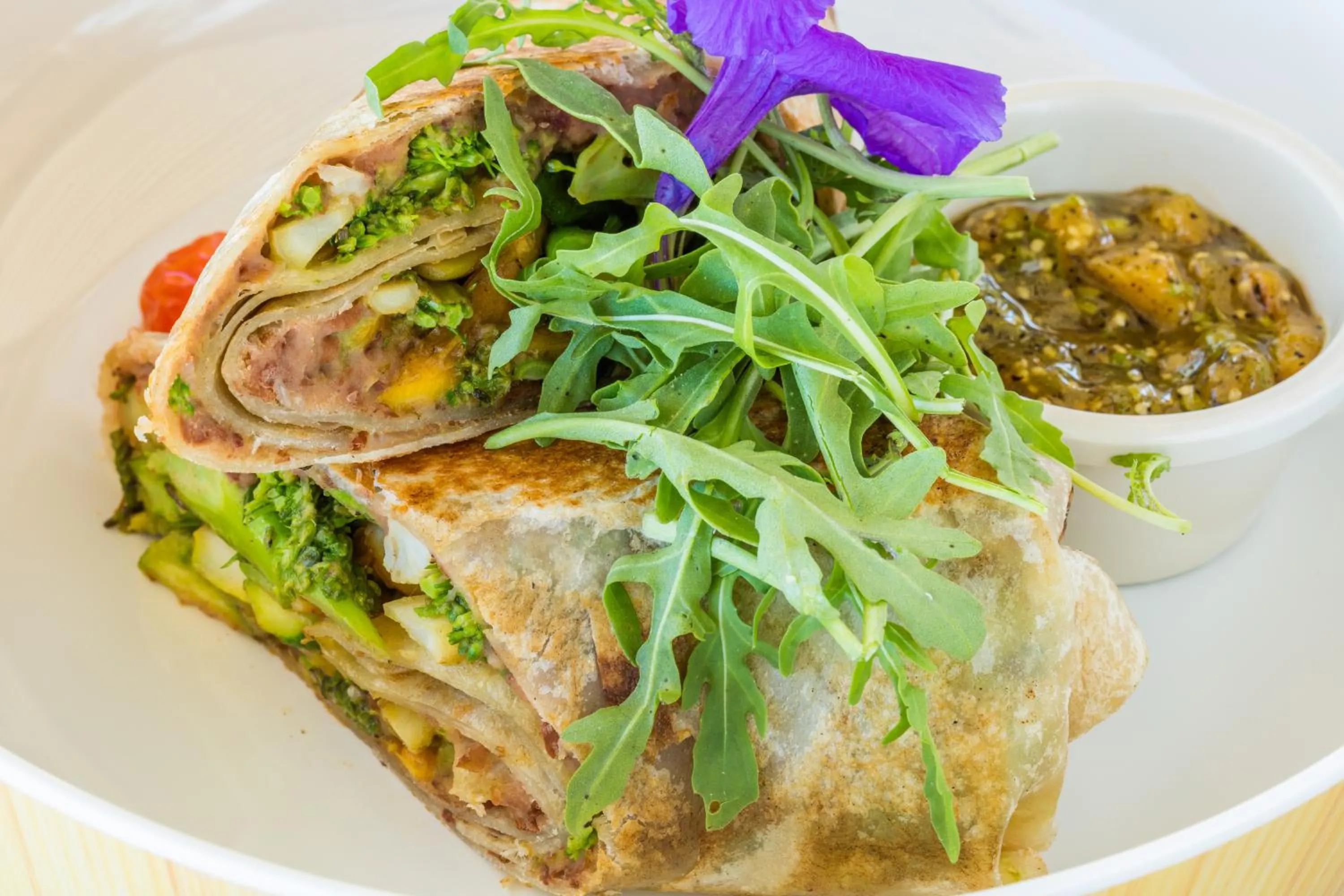 Food in The Club at Solaz Luxury Villas