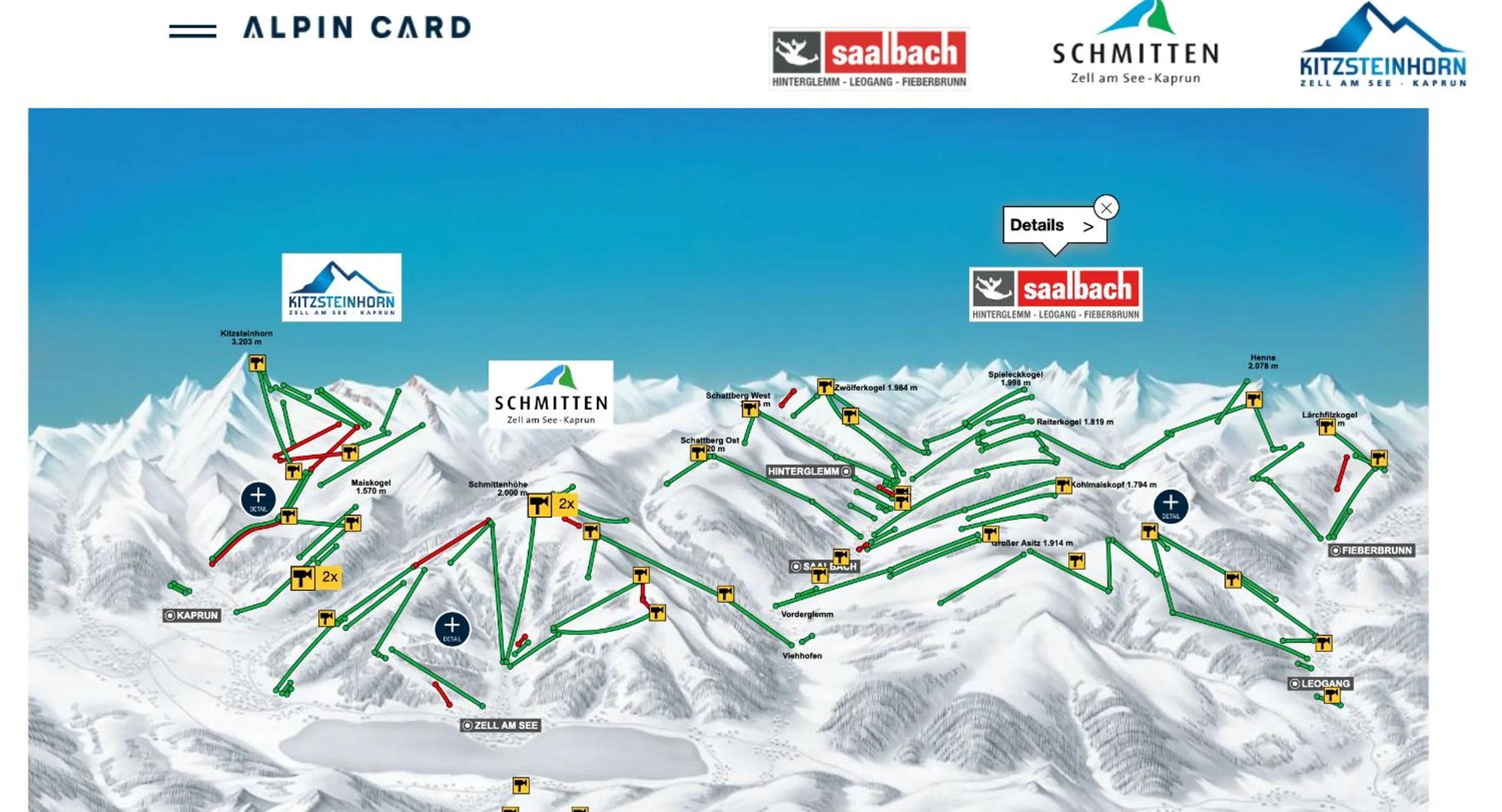Skiing in Magali's, Bed & Breakfast - inclusive Summer Card