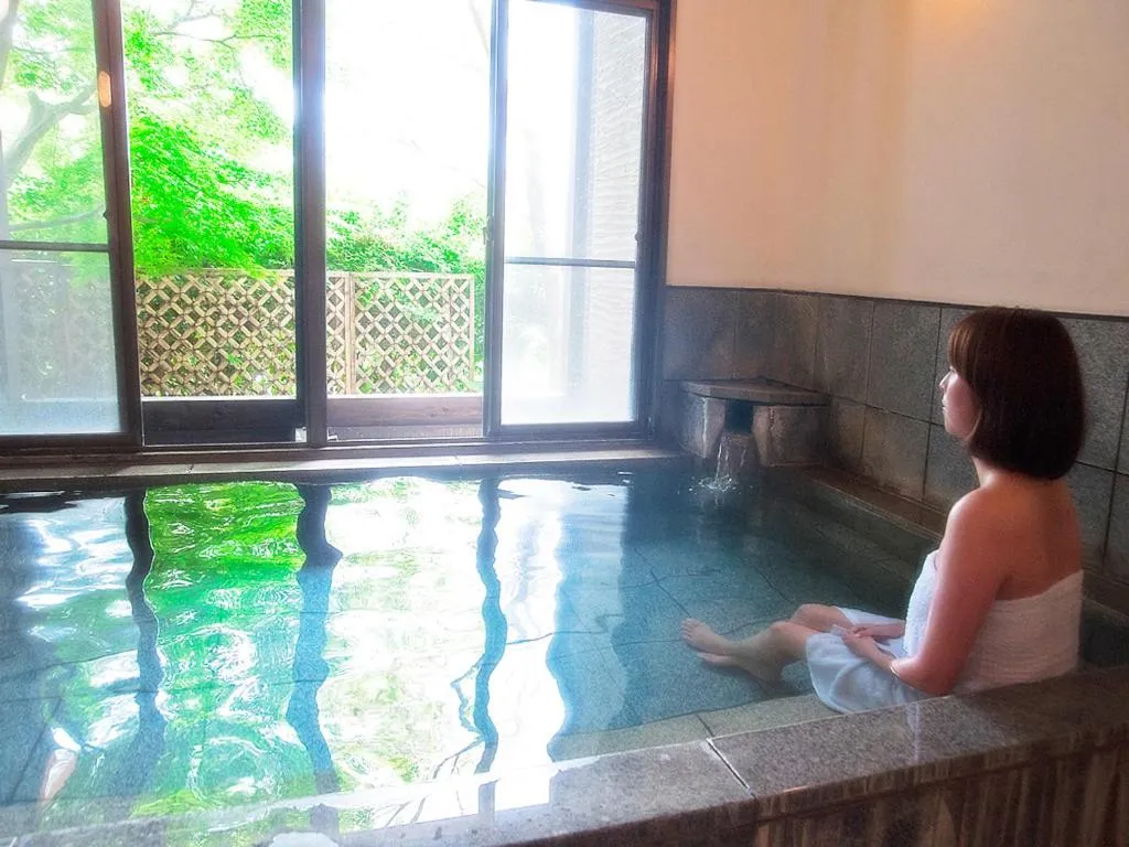Hot Spring Bath in Kirishima miyama hotel
