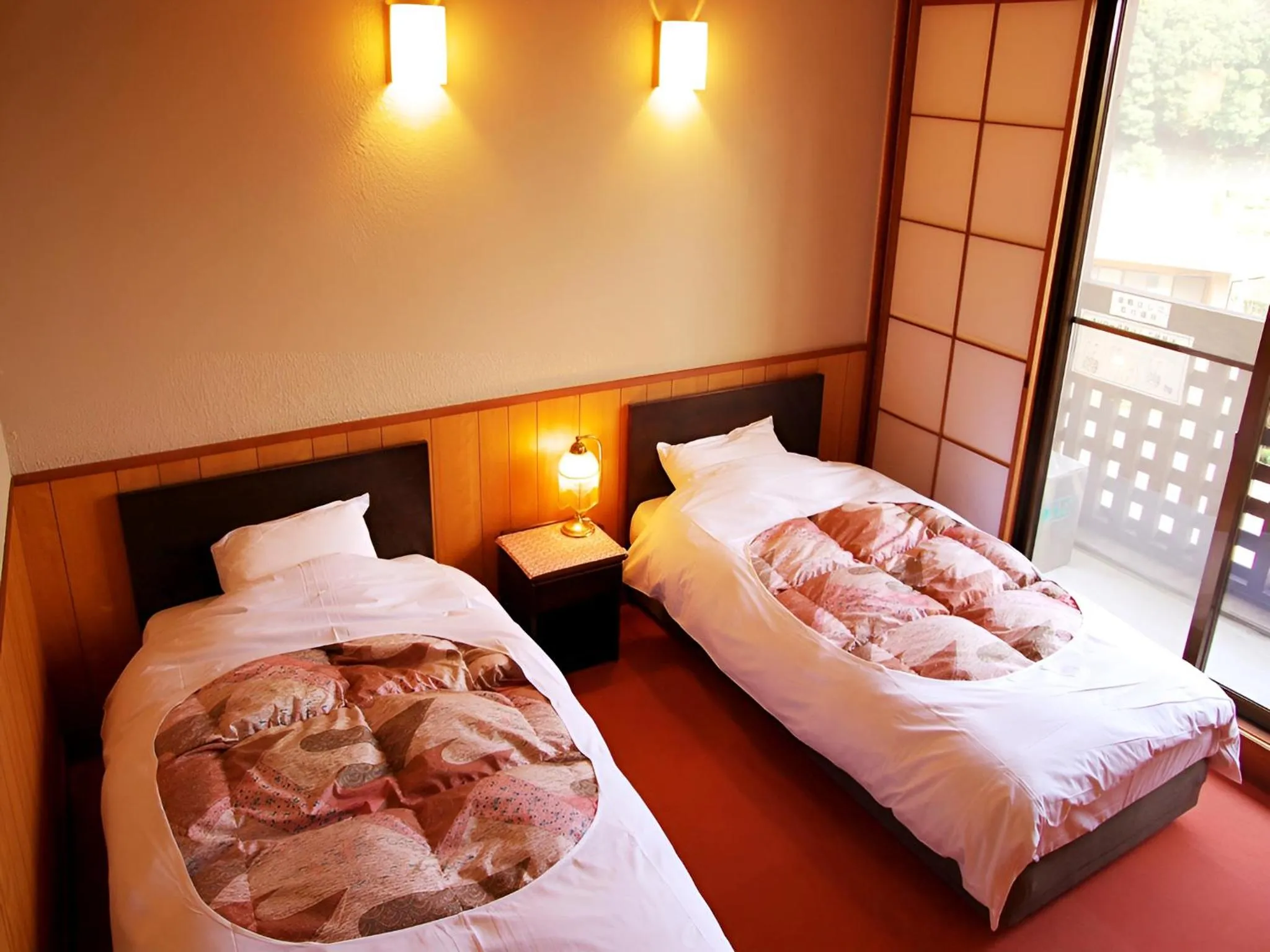 Bed in Kirishima miyama hotel