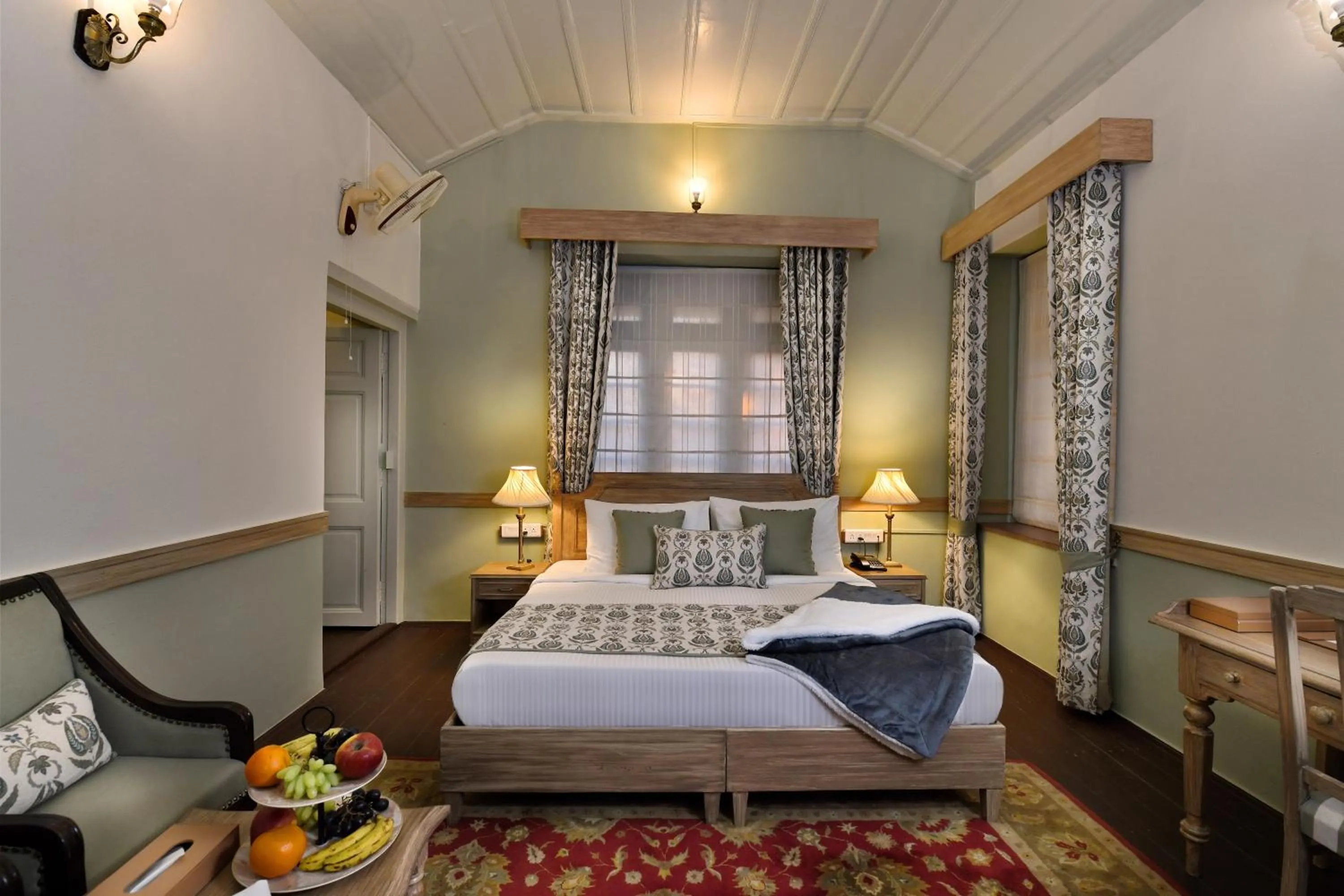 Bedroom, Bed in Brij Villa, Dalhousie - A Colonial Luxury Retreat