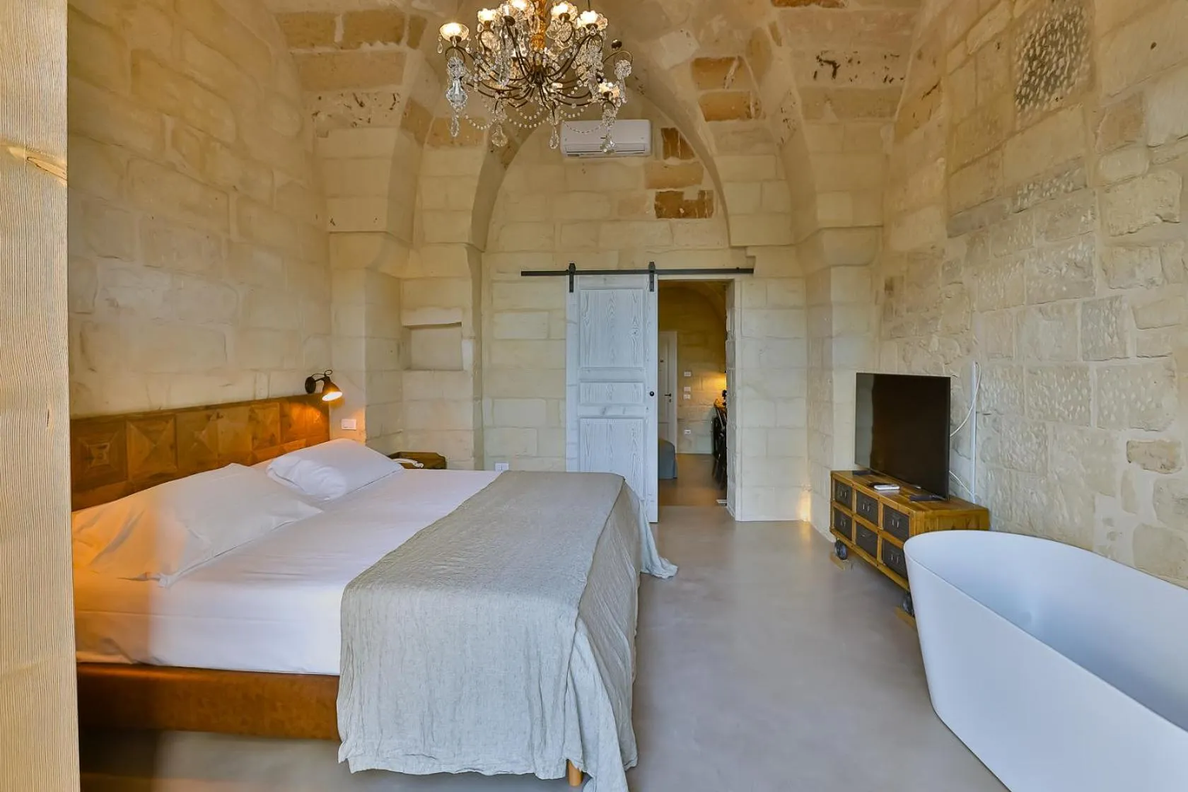 Bedroom, Bed in Palazzo Sant'Anna Lecce