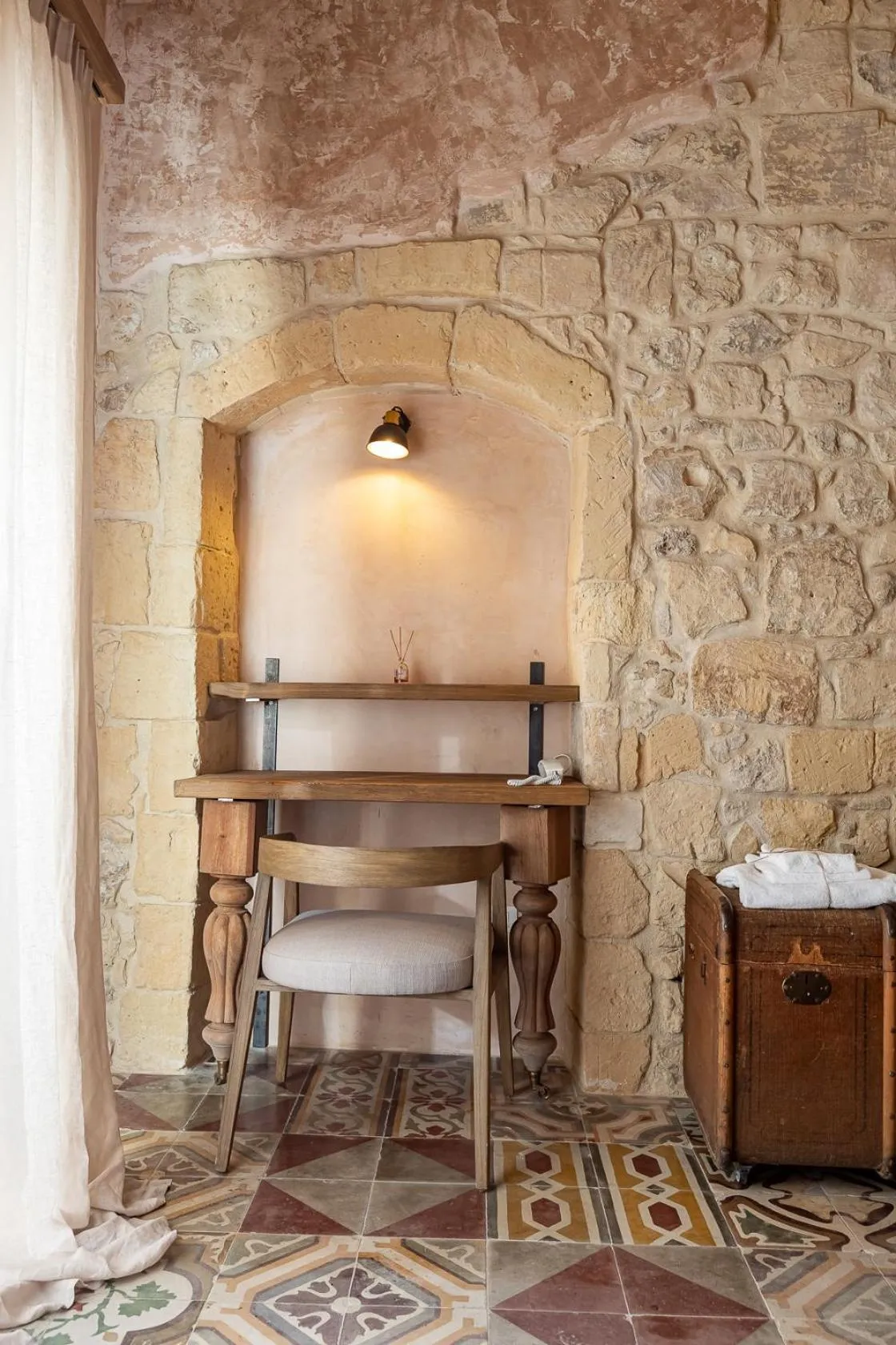 Decorative detail in Palazzo Sant'Anna Lecce