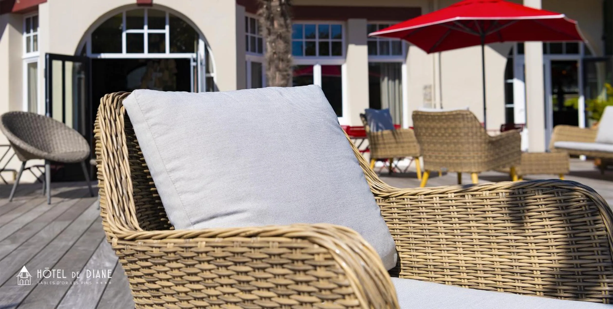 Patio in Hotel De Diane