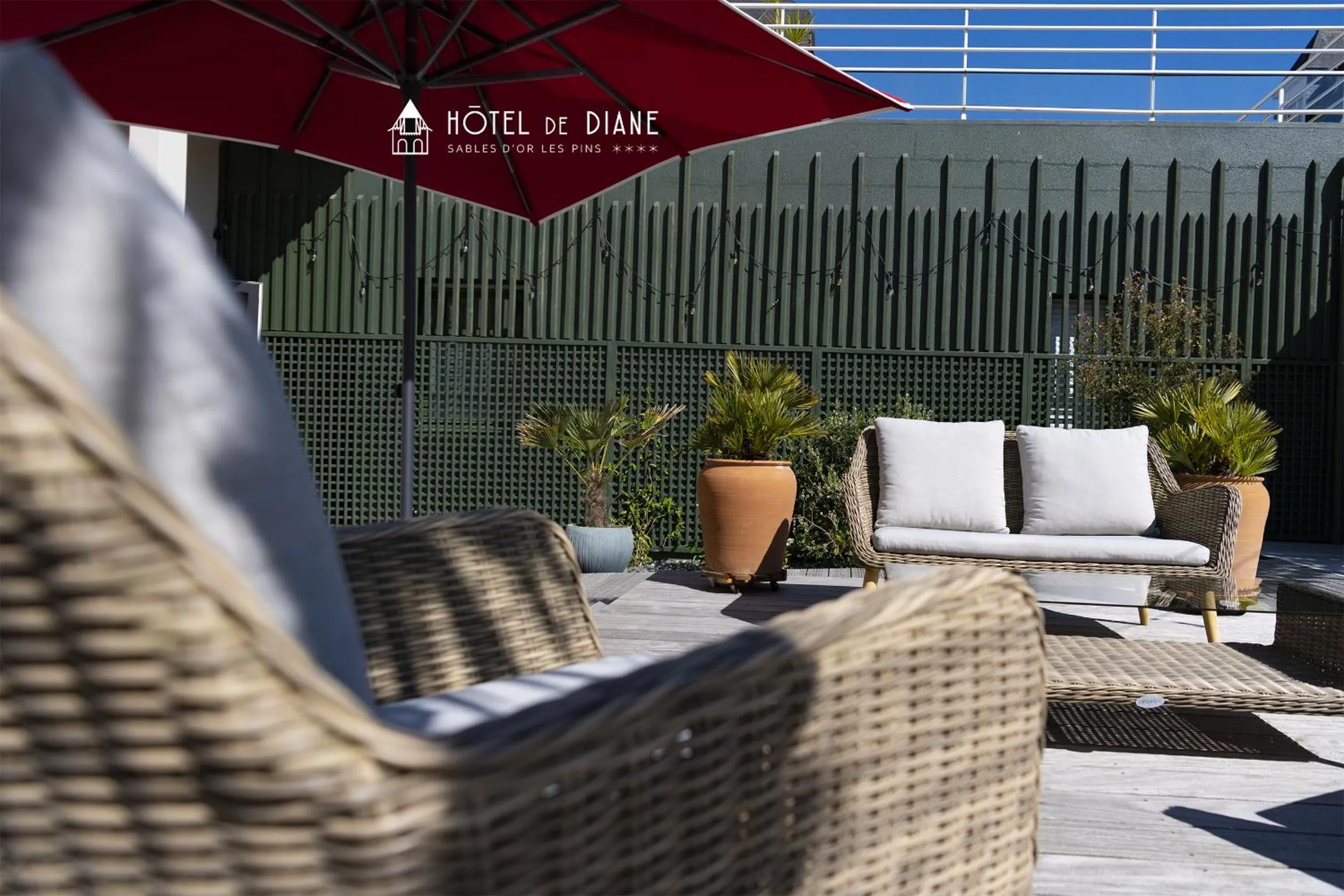 Patio in Hotel De Diane