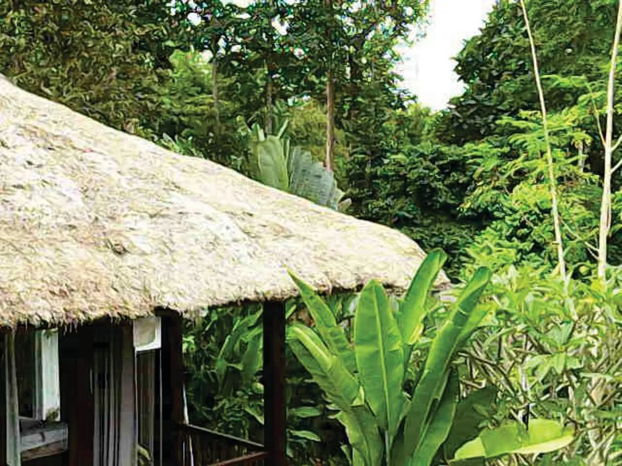 Facade/entrance in Astawa House