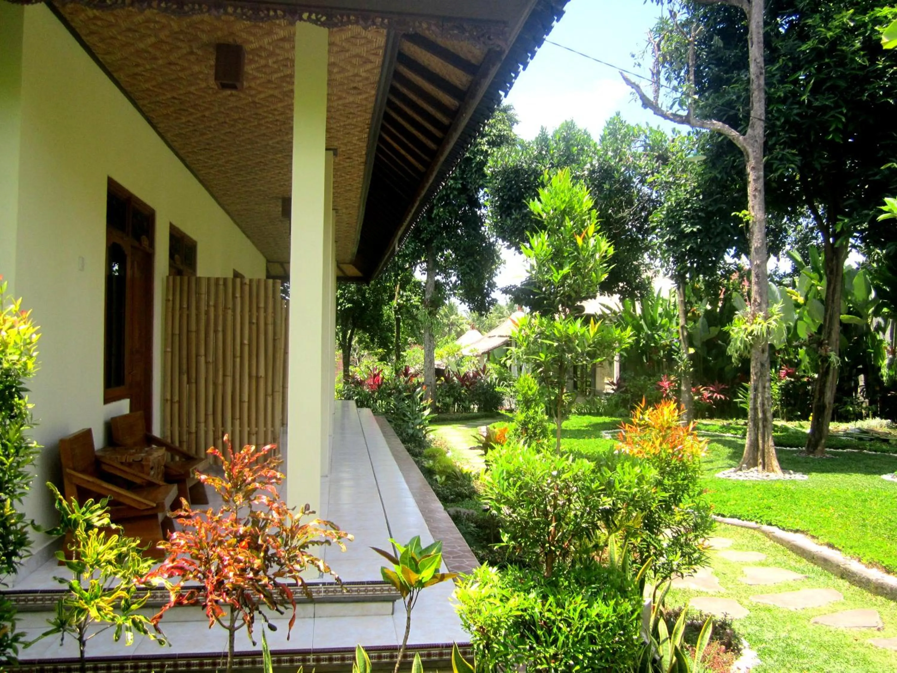 Garden view in Astawa House