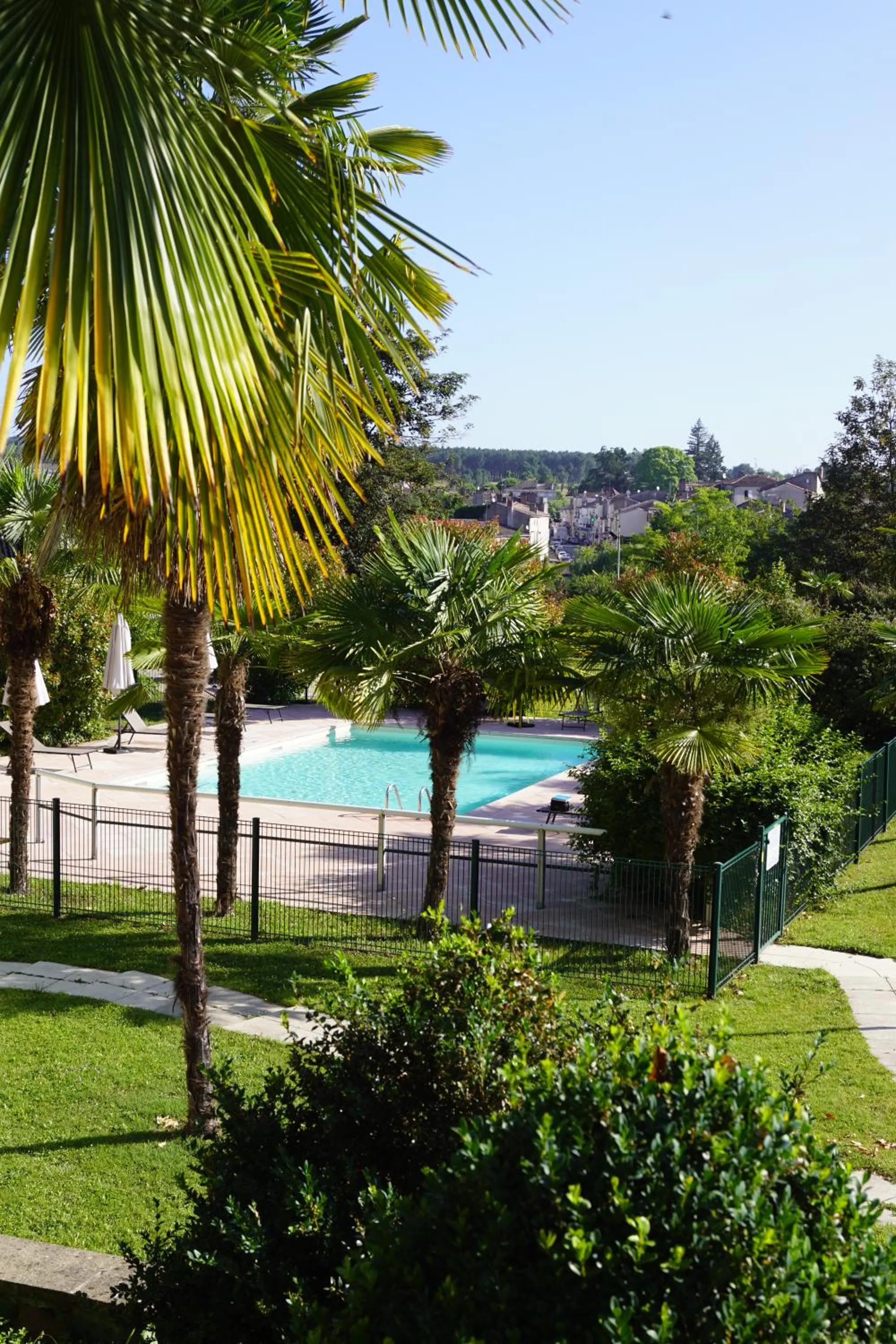 Pool view in Logis Hôtels- Hôtel et Restaurant Domaine de Fompeyre