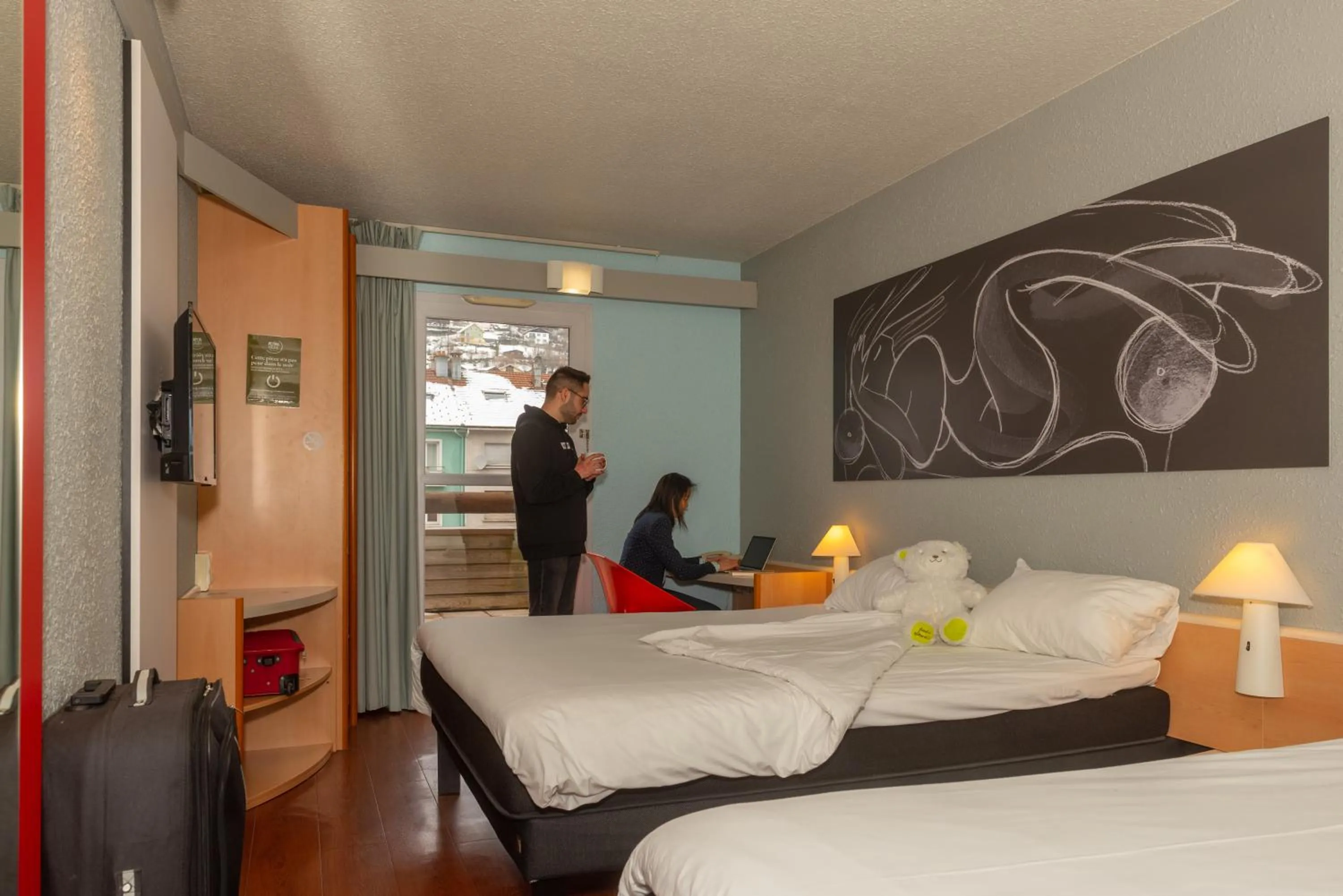 Bed in ibis La Bresse Gérardmer