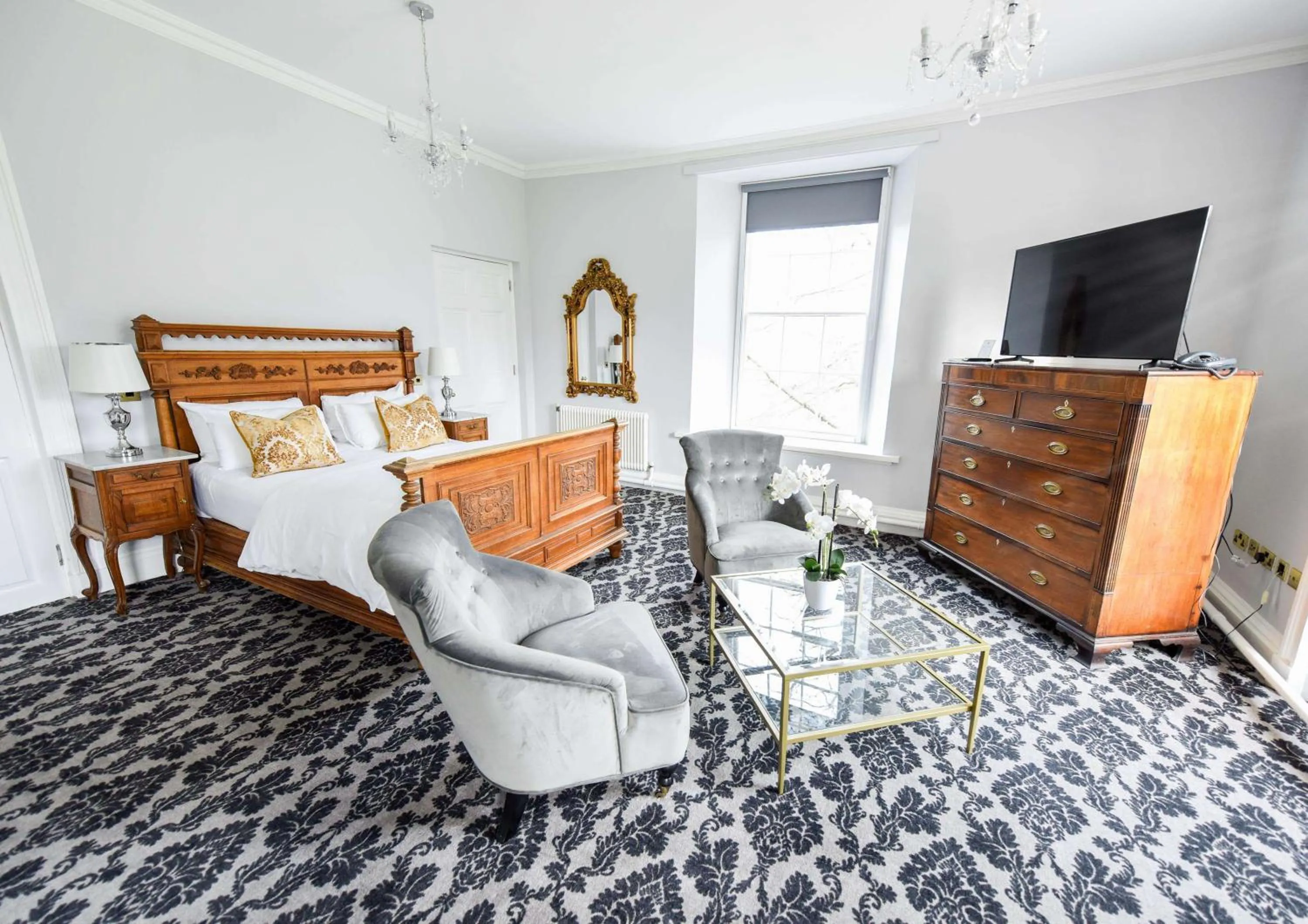Bedroom, Bed in Beamish Hall Hotel, BW Premier Collection