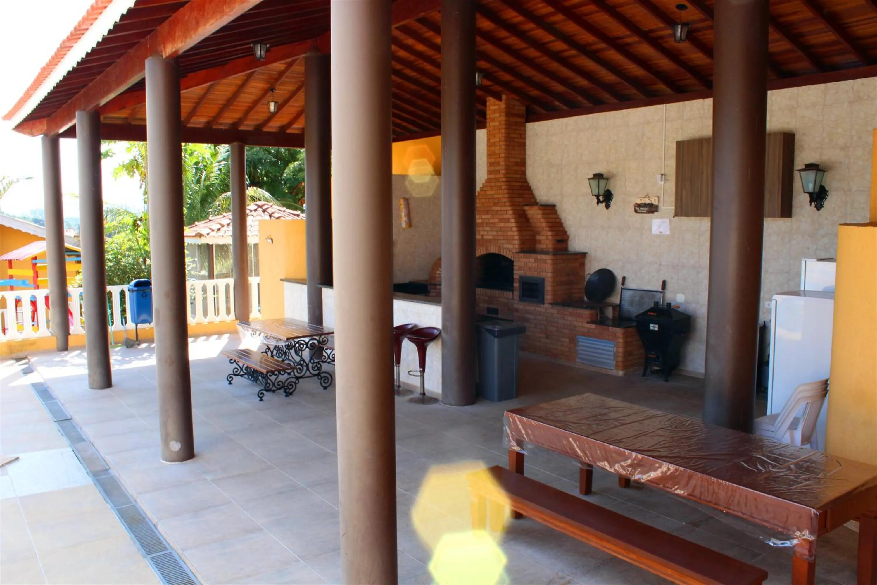 BBQ facilities in Chalé Recanto Monte Sinai