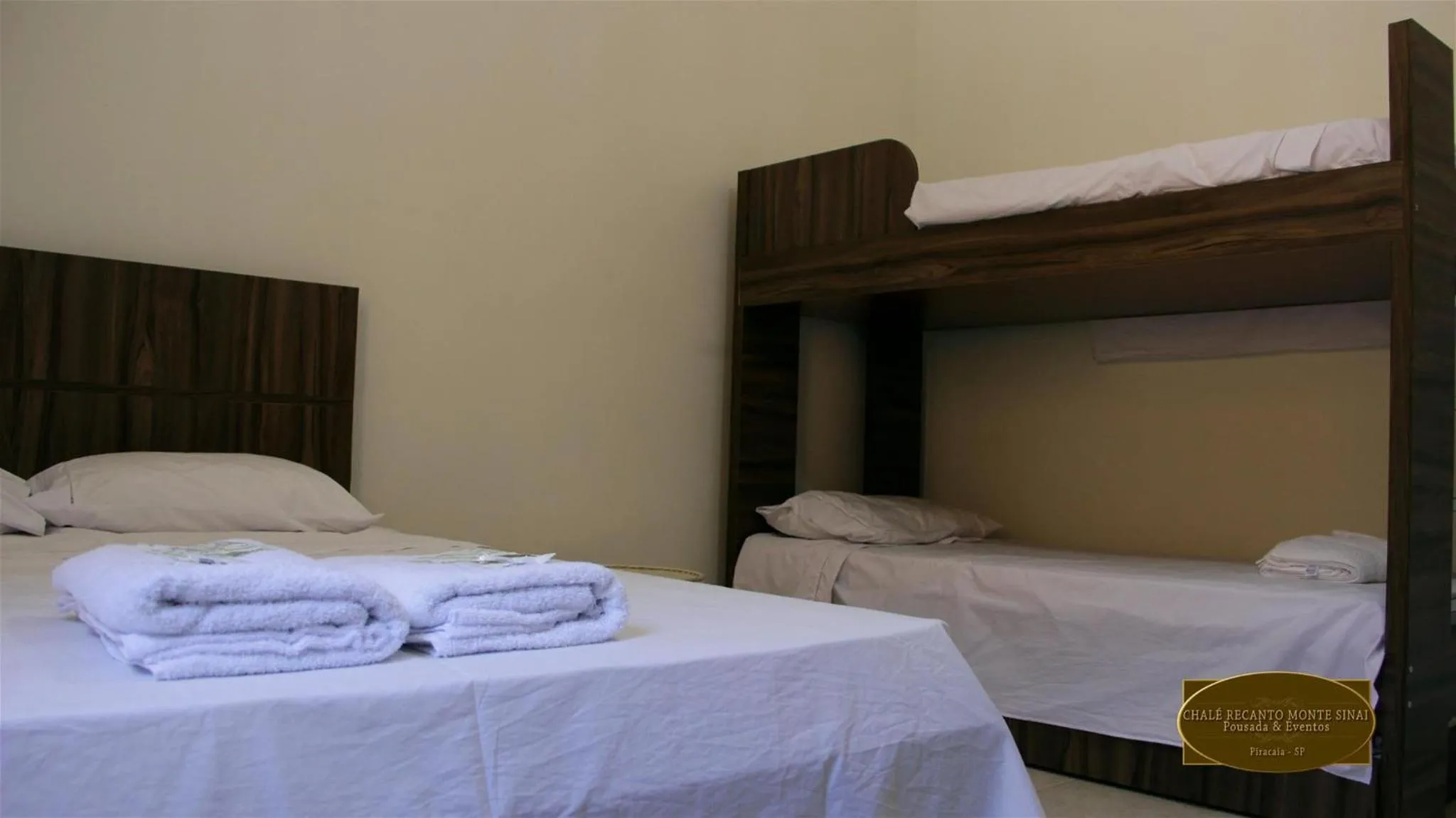 Bed in Chalé Recanto Monte Sinai