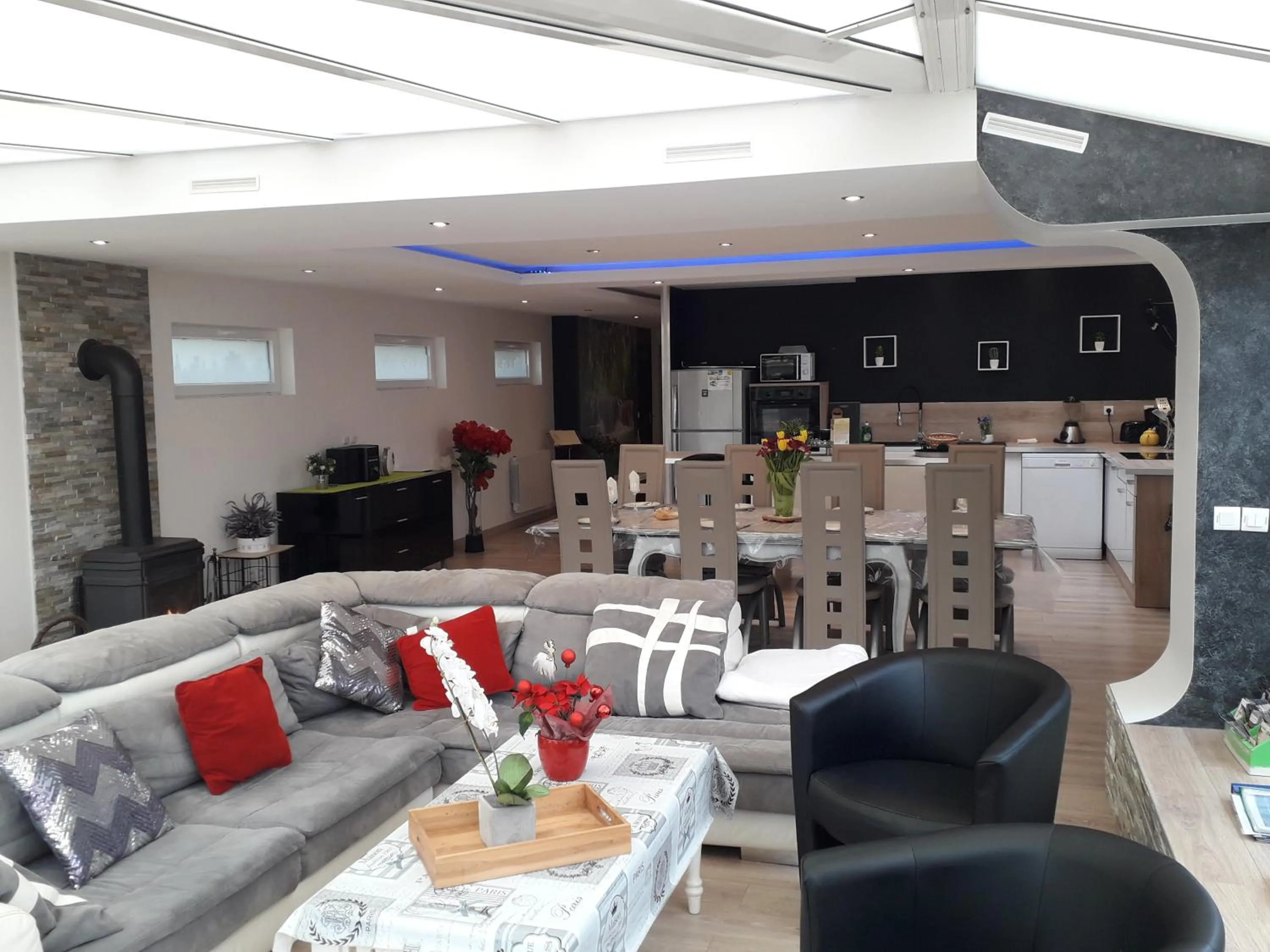 Living room in Gite familial à Carentan