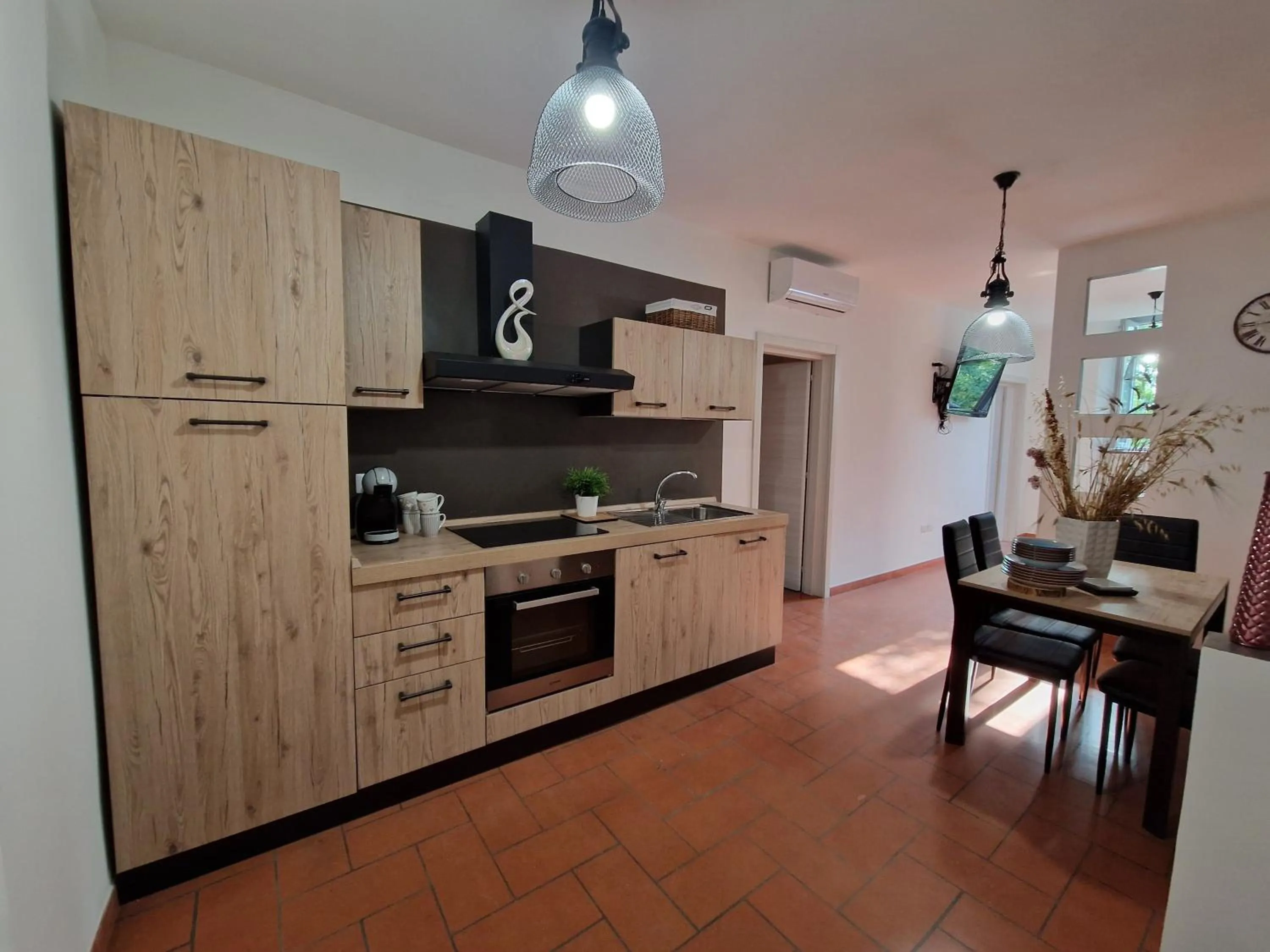 Kitchen or kitchenette in Hotel Porta Marmorea