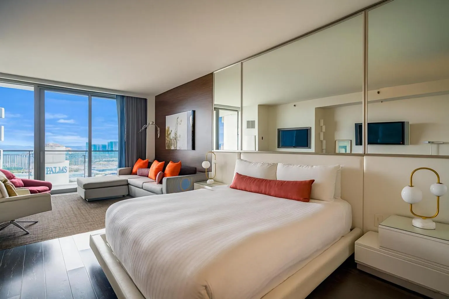 Bed in Luxury Suites at Palms Place