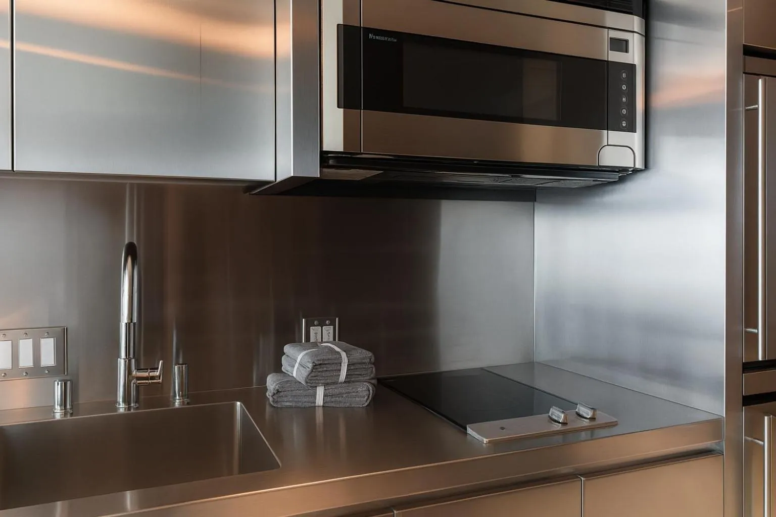 microwave in Luxury Suites at Palms Place