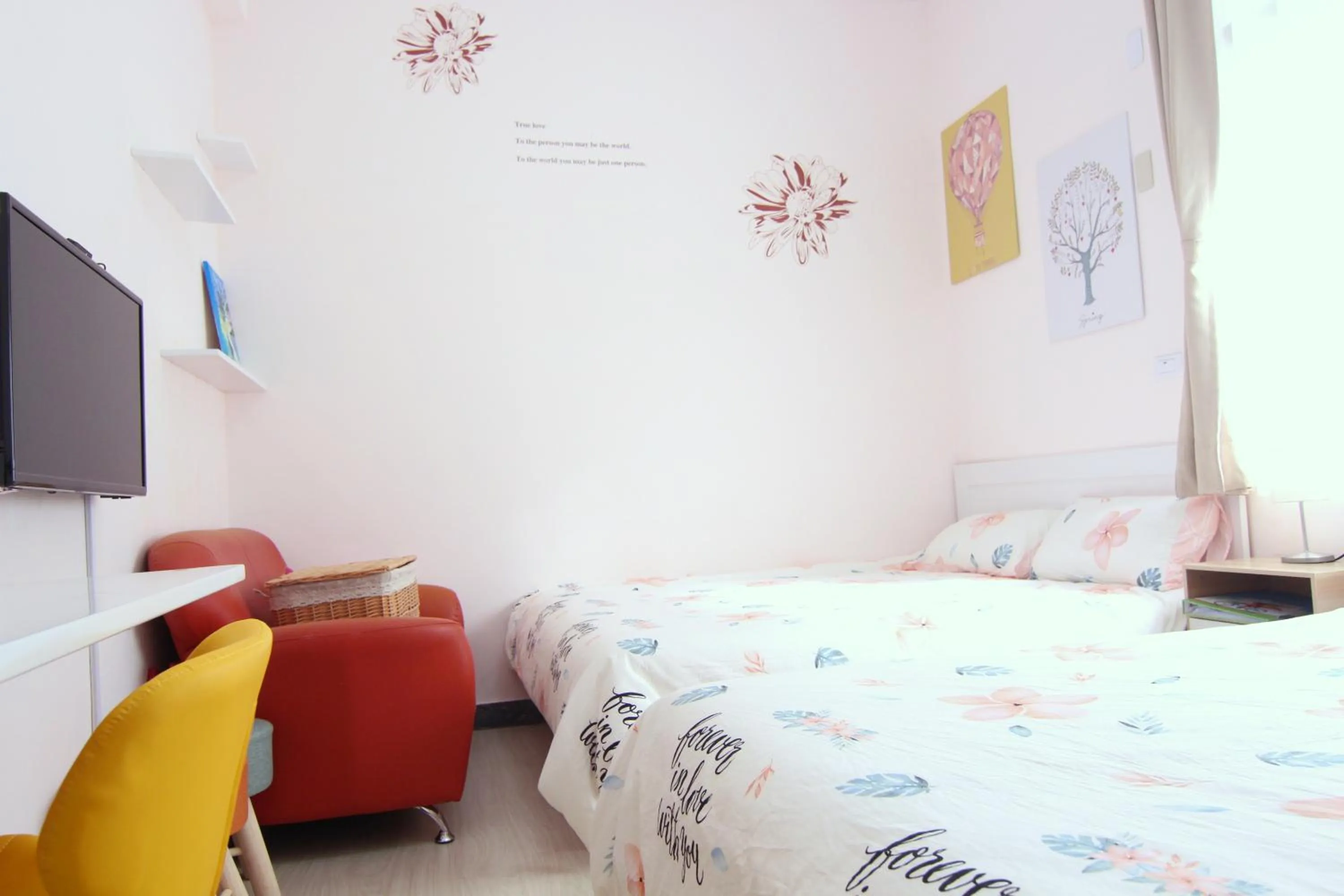 Bed in Tainan Travel Inn - ChengGong Univ.