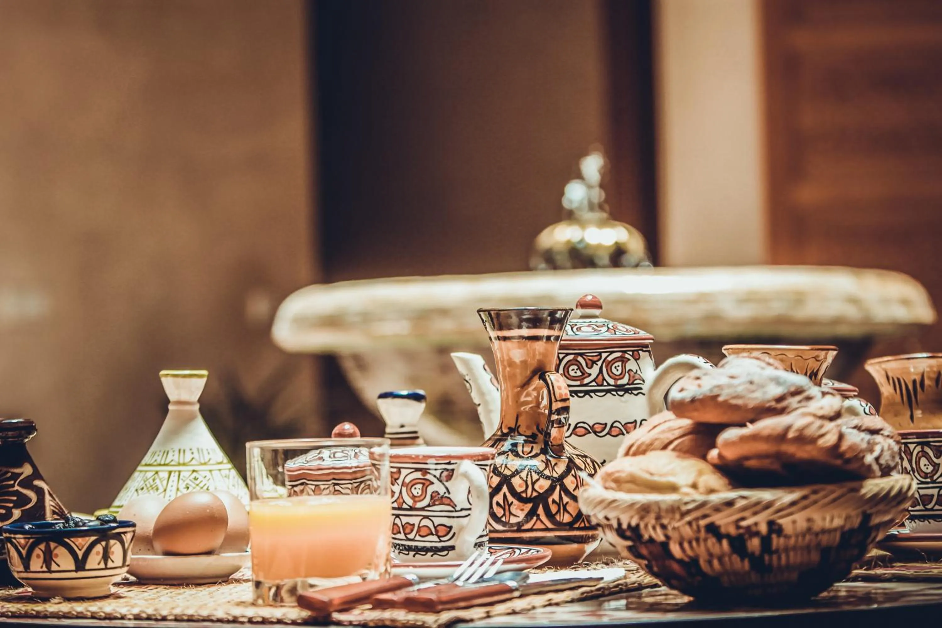 Buffet breakfast in Riad Dar Saidi