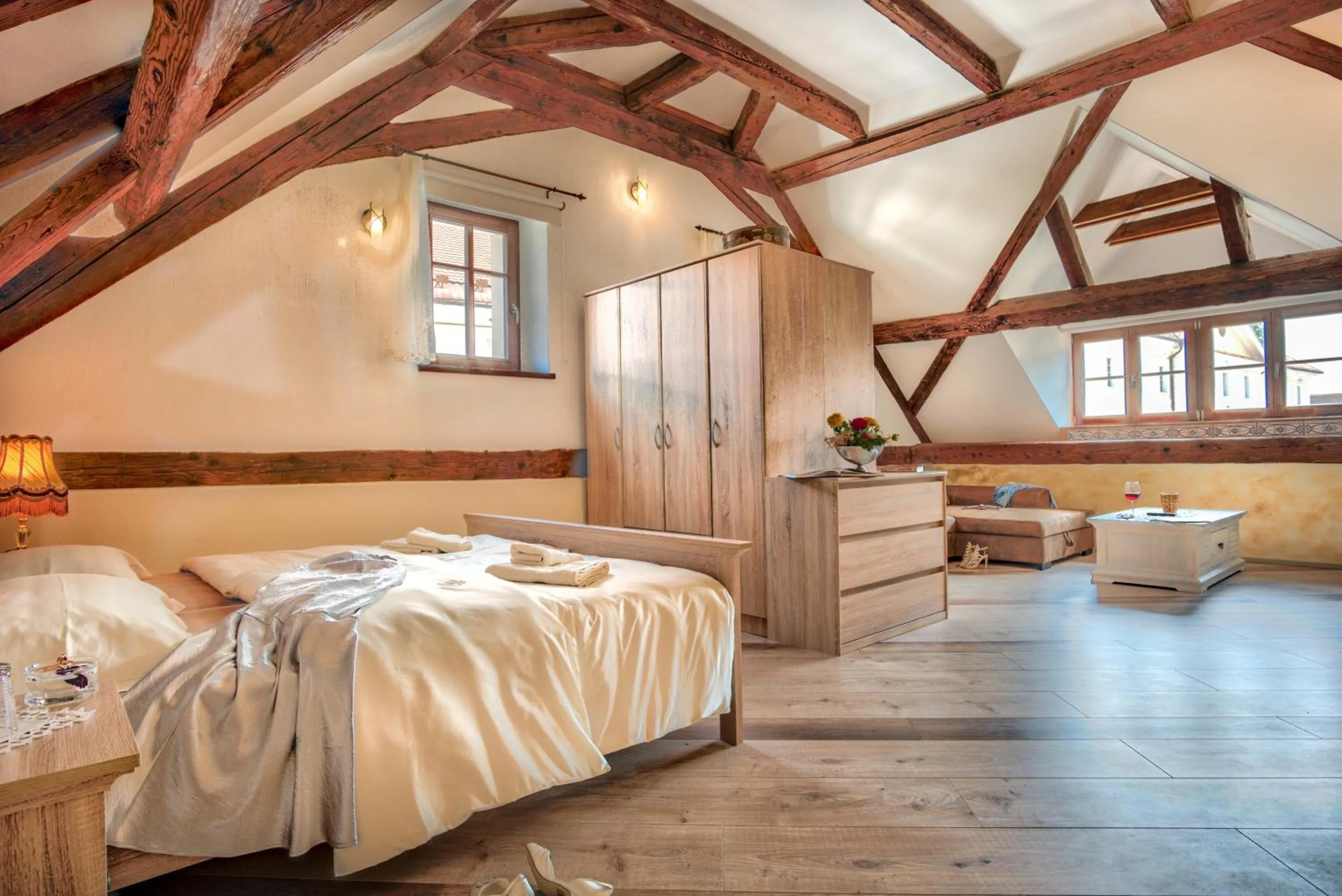 Photo of the whole room, Bed in Hiša Linhart, Hotel & Restaurant