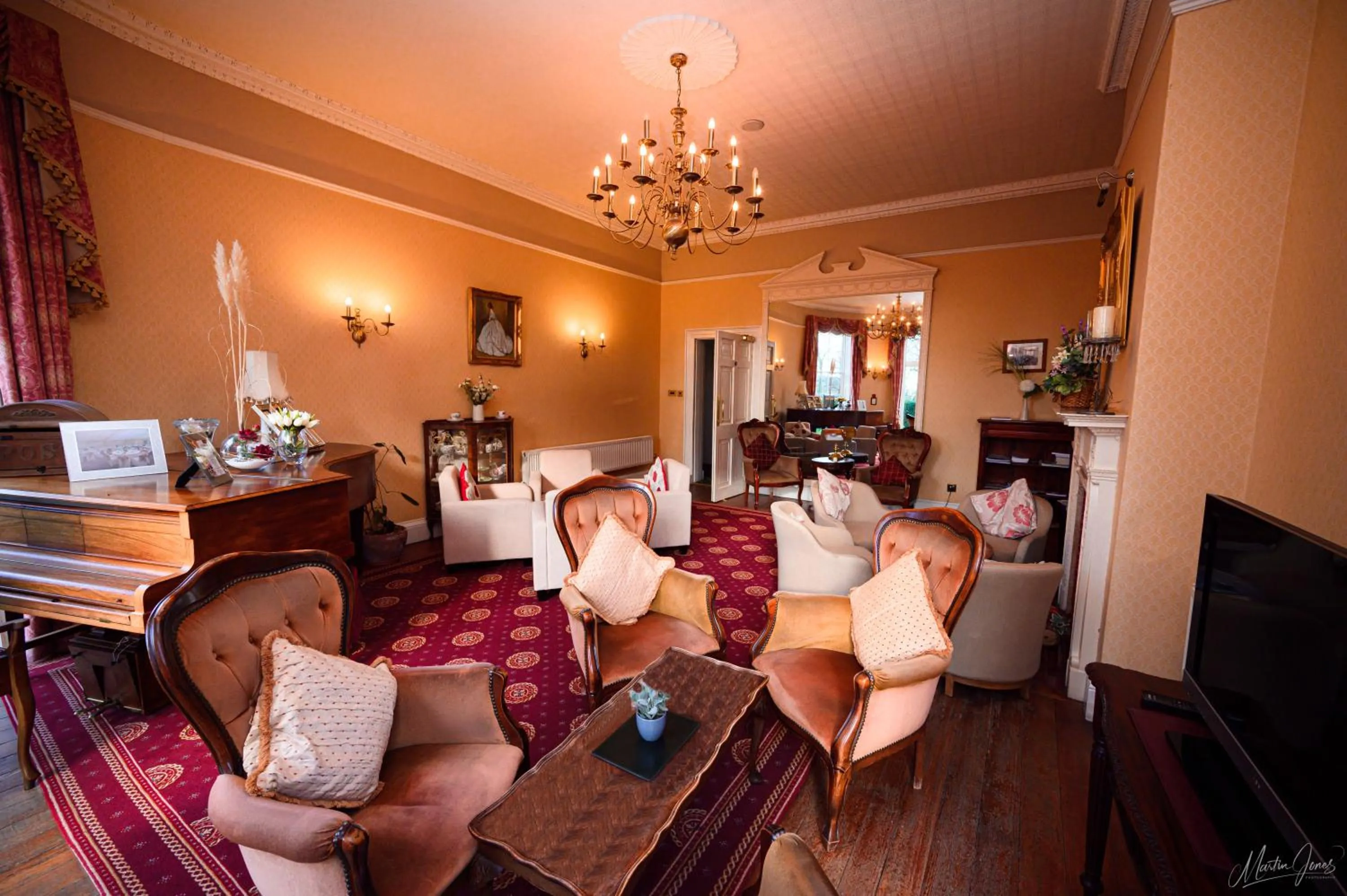 Communal lounge/ TV room in Old Rectory