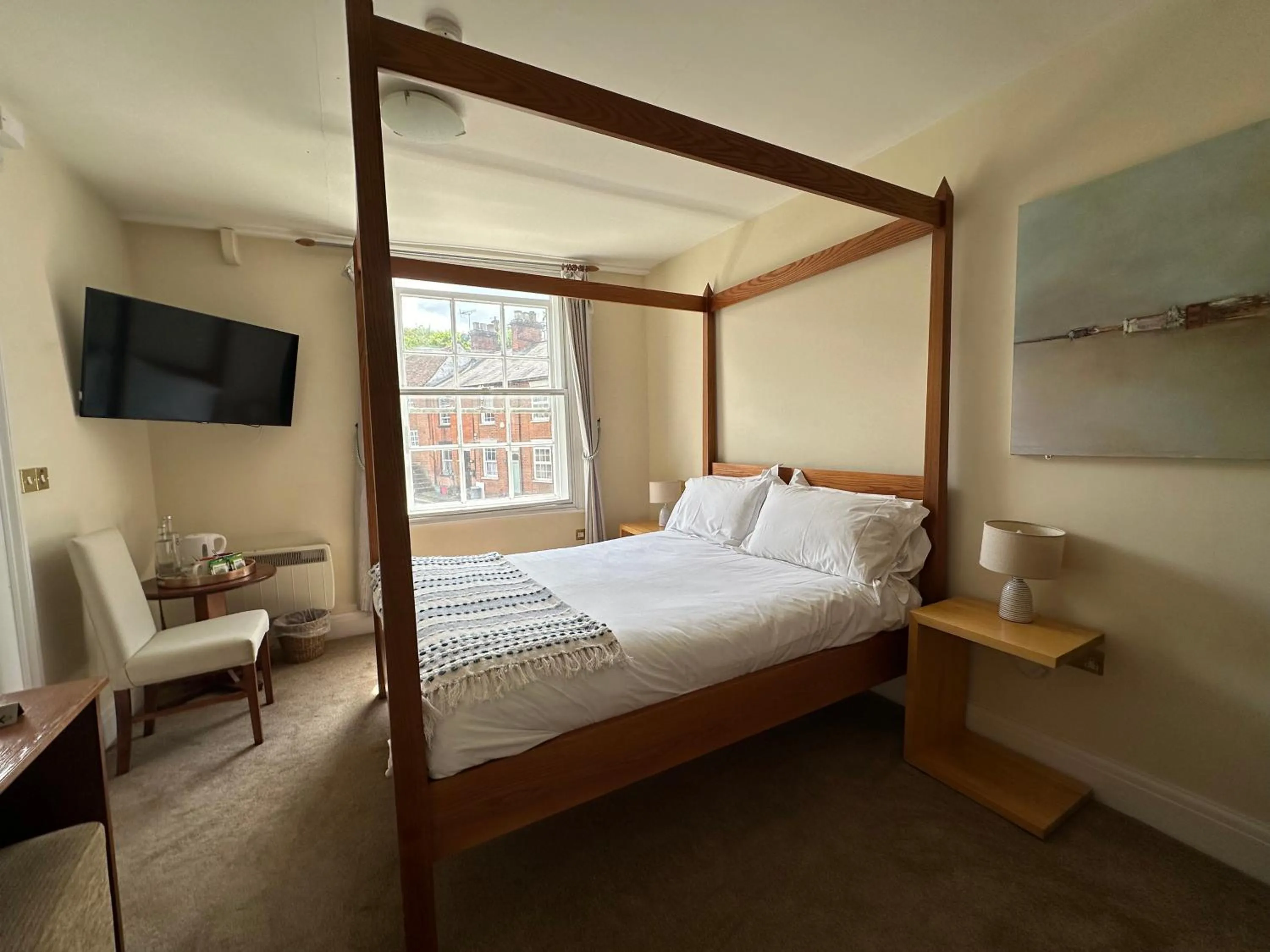 Bed in The White Hart Hotel