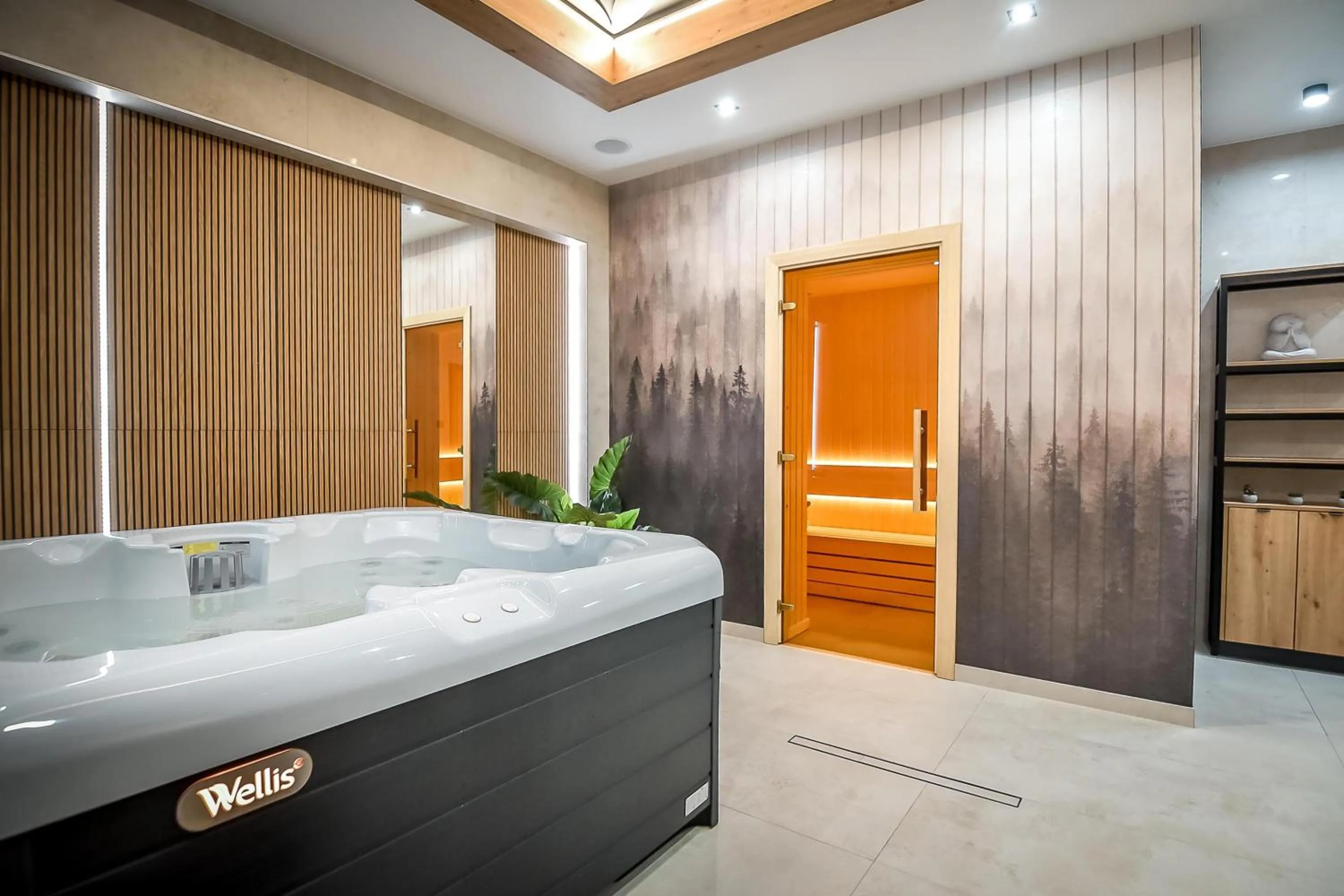 Hot Tub in Willa u Anusia Jacuzzi & Sauna