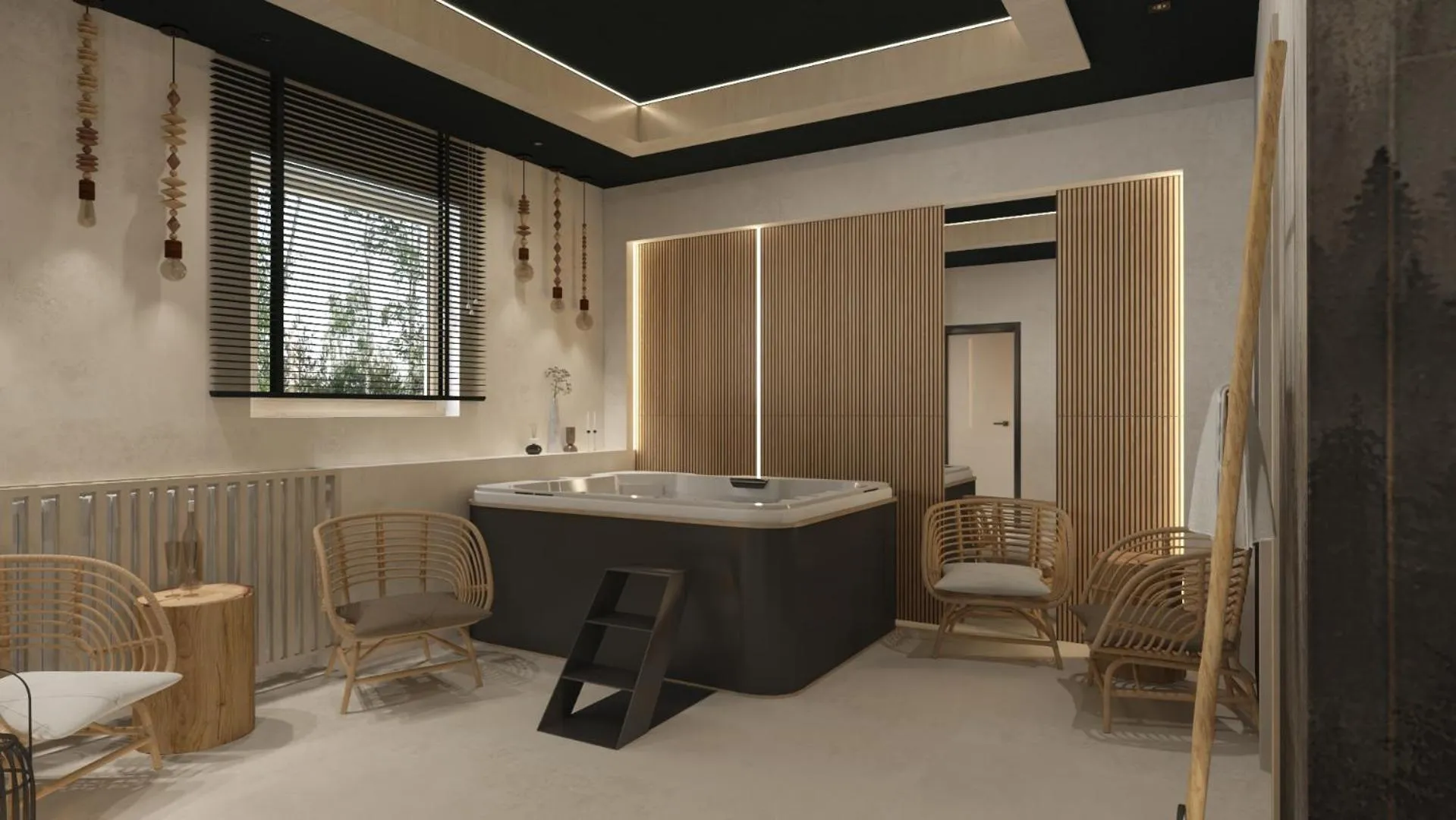 Hot Tub in Willa u Anusia Jacuzzi & Sauna