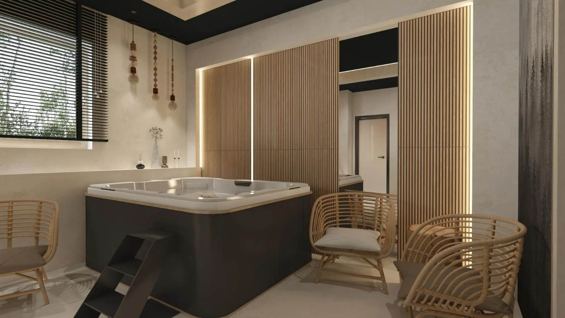 Hot Tub in Willa u Anusia Jacuzzi & Sauna