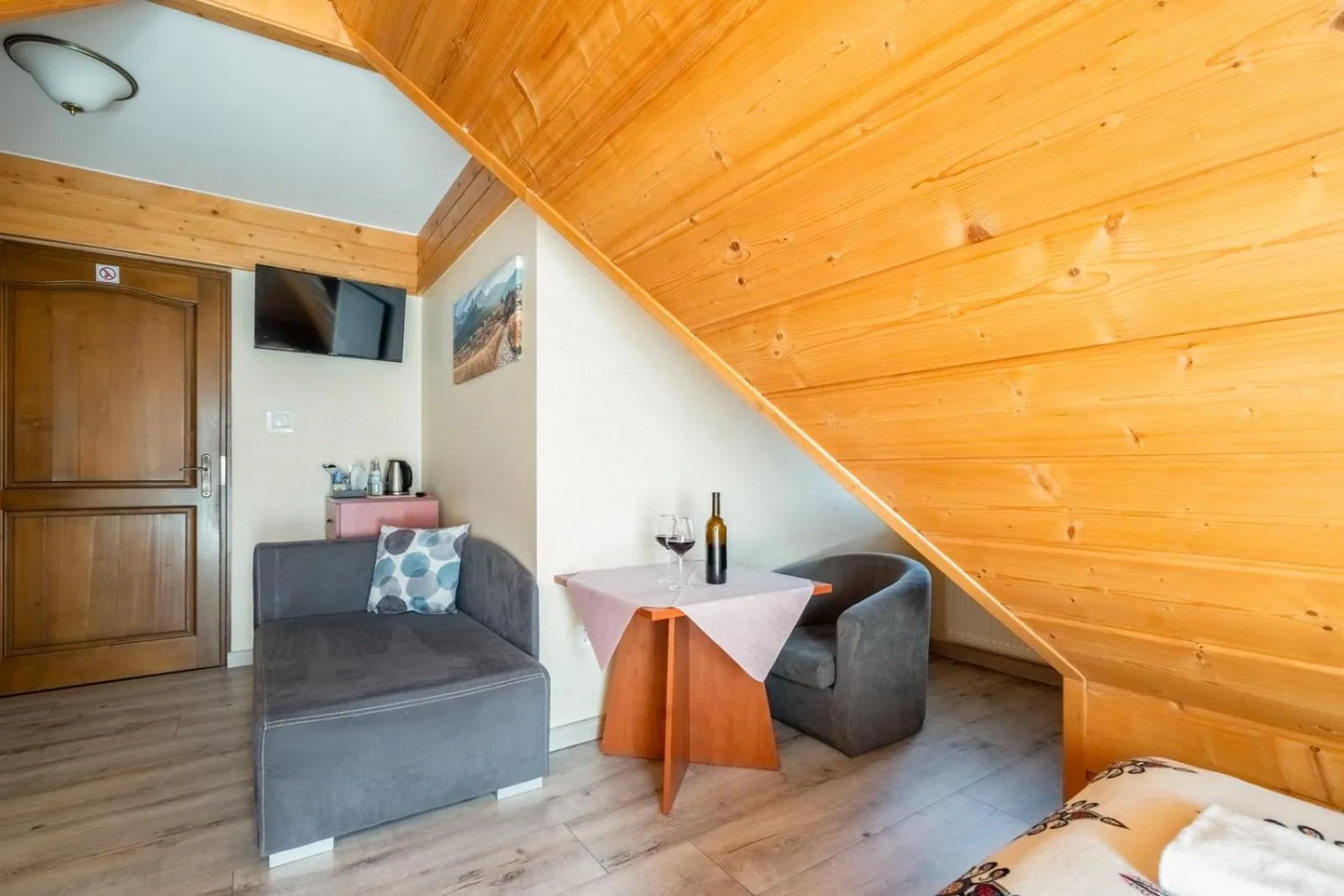 Bed in Willa u Anusia Jacuzzi & Sauna