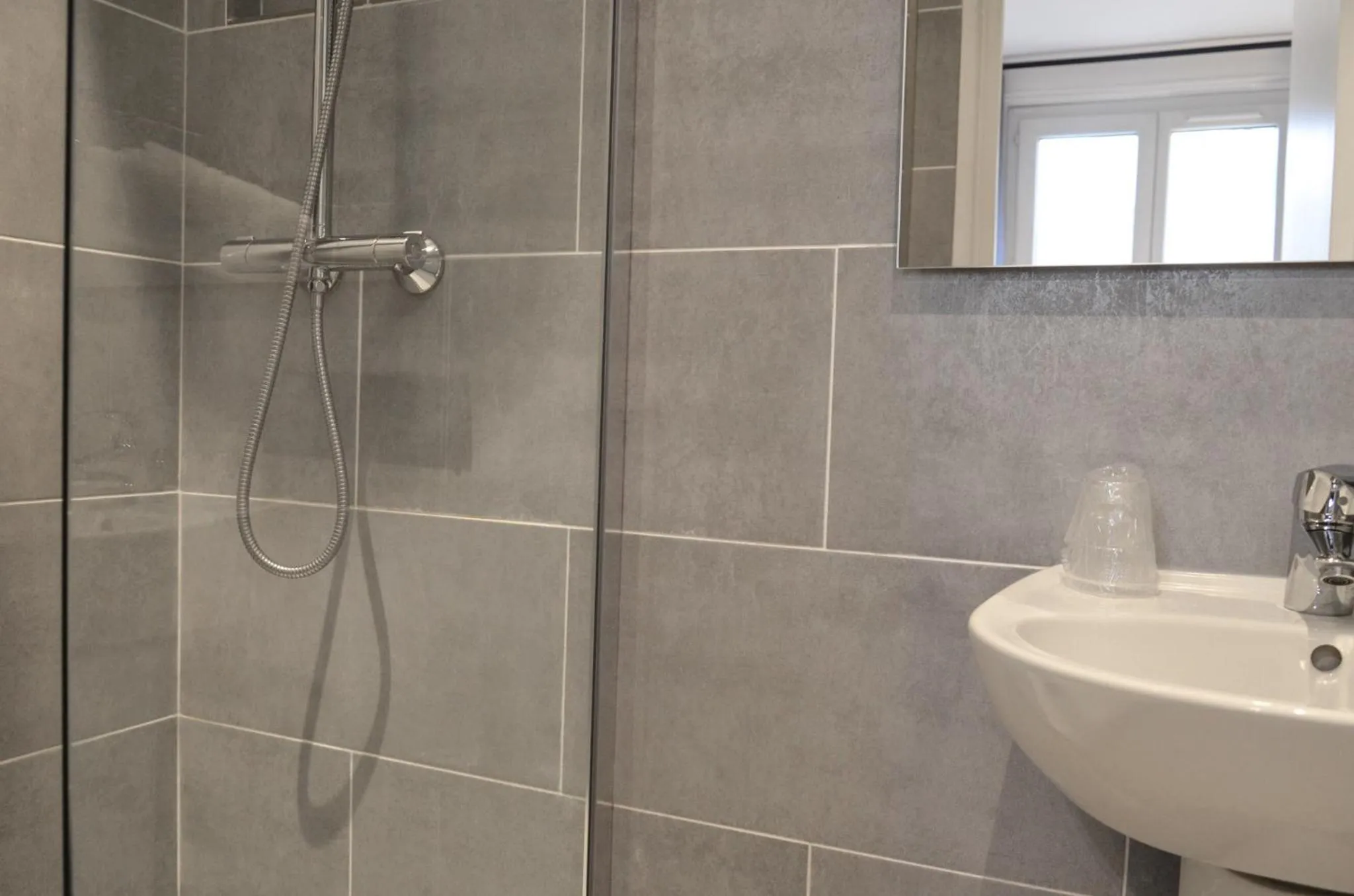 Shower in Hôtel De La Perdrix Rouge