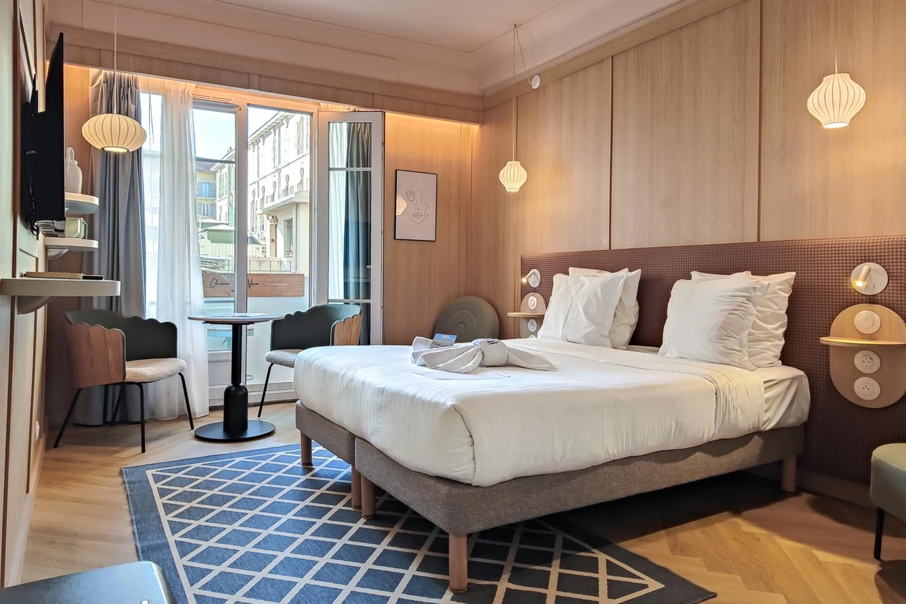 Photo of the whole room, Bed in Hotel Aparthotel AMMI Nice Lafayette