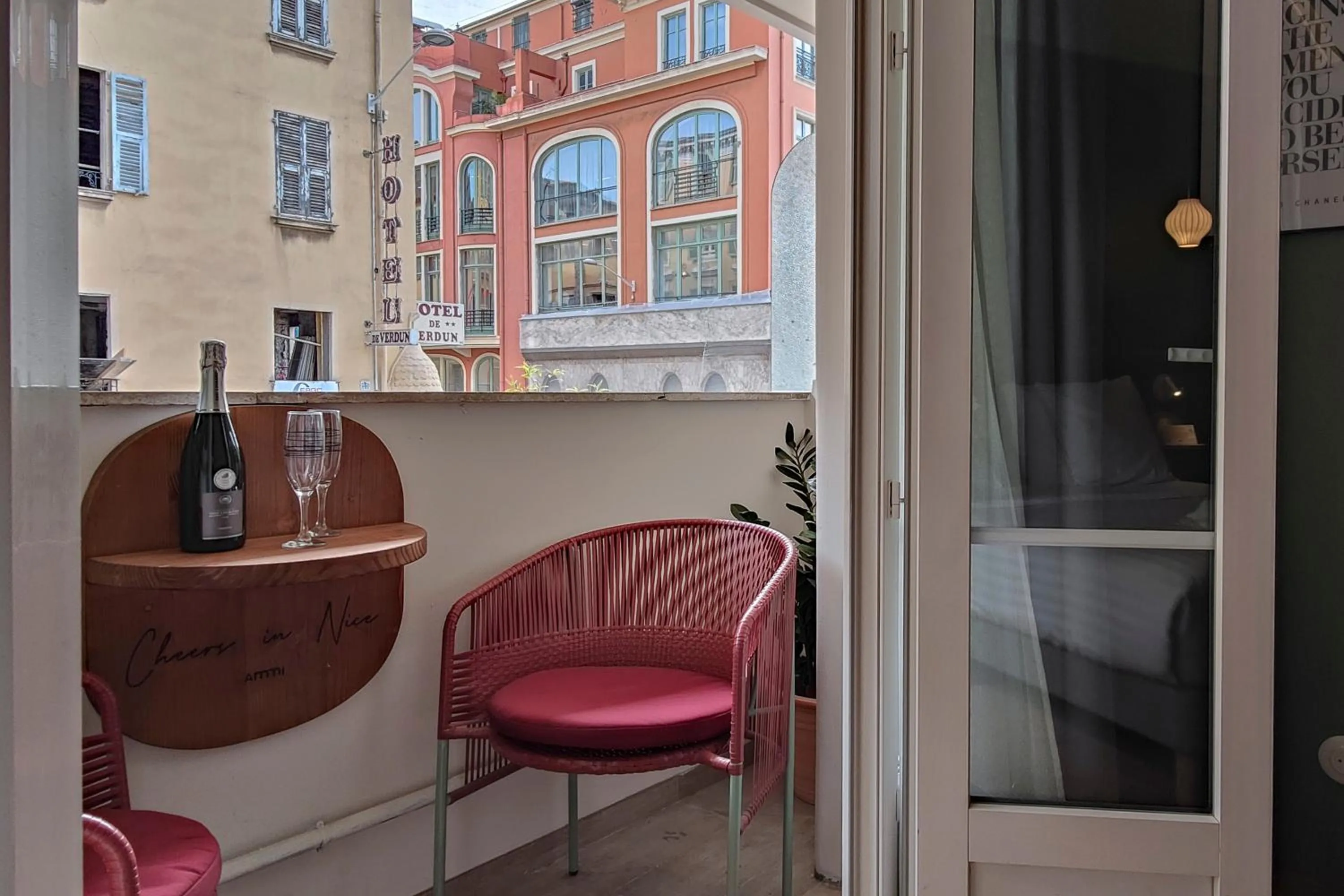 Balcony/Terrace in Hotel Aparthotel AMMI Nice Lafayette