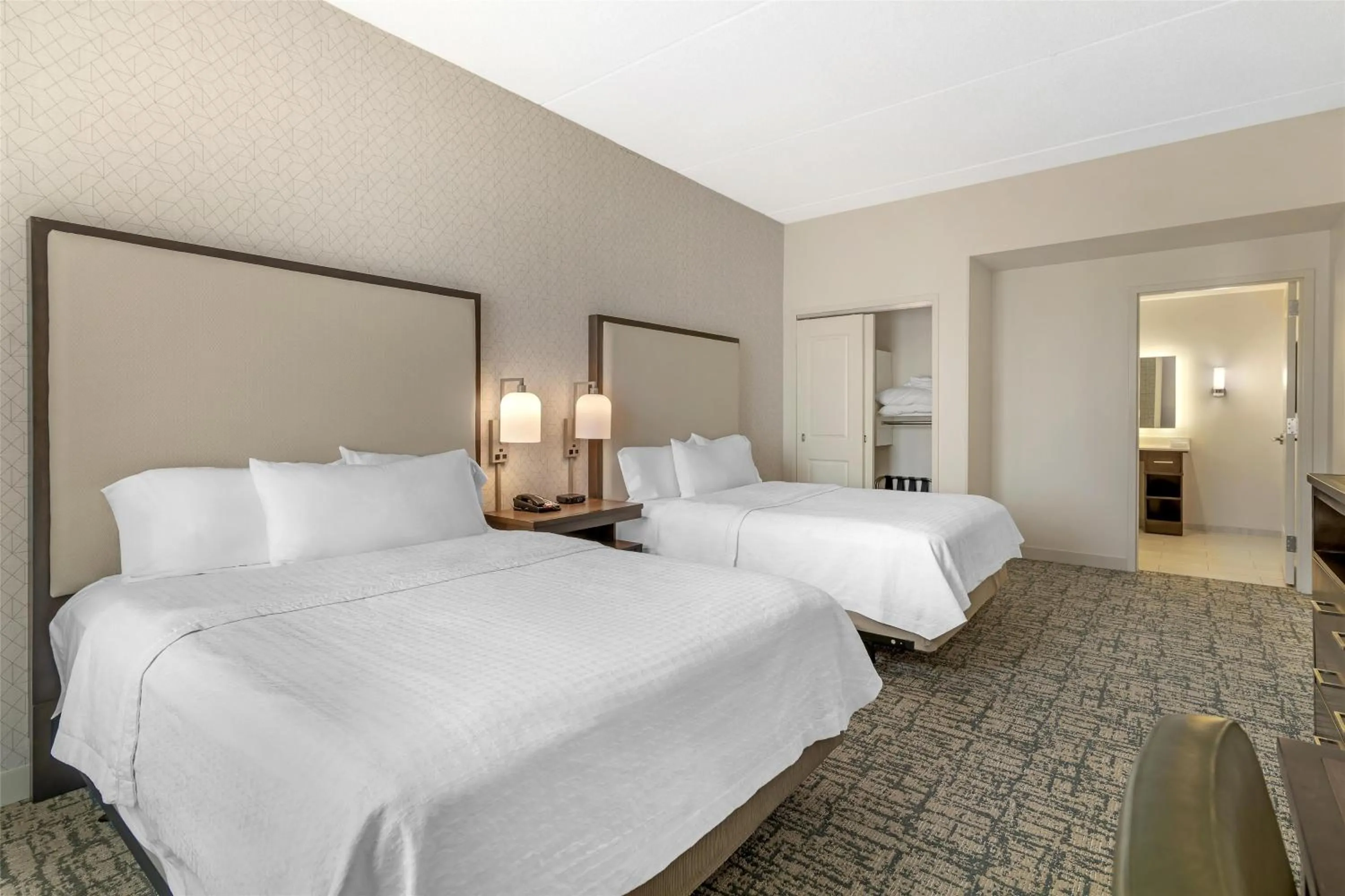 Bed in Homewood Suites By Hilton Schenectady