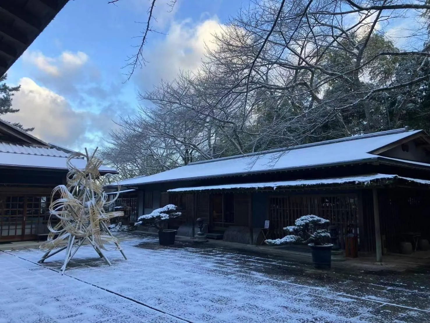Garden view in Oukai Villa Izumi