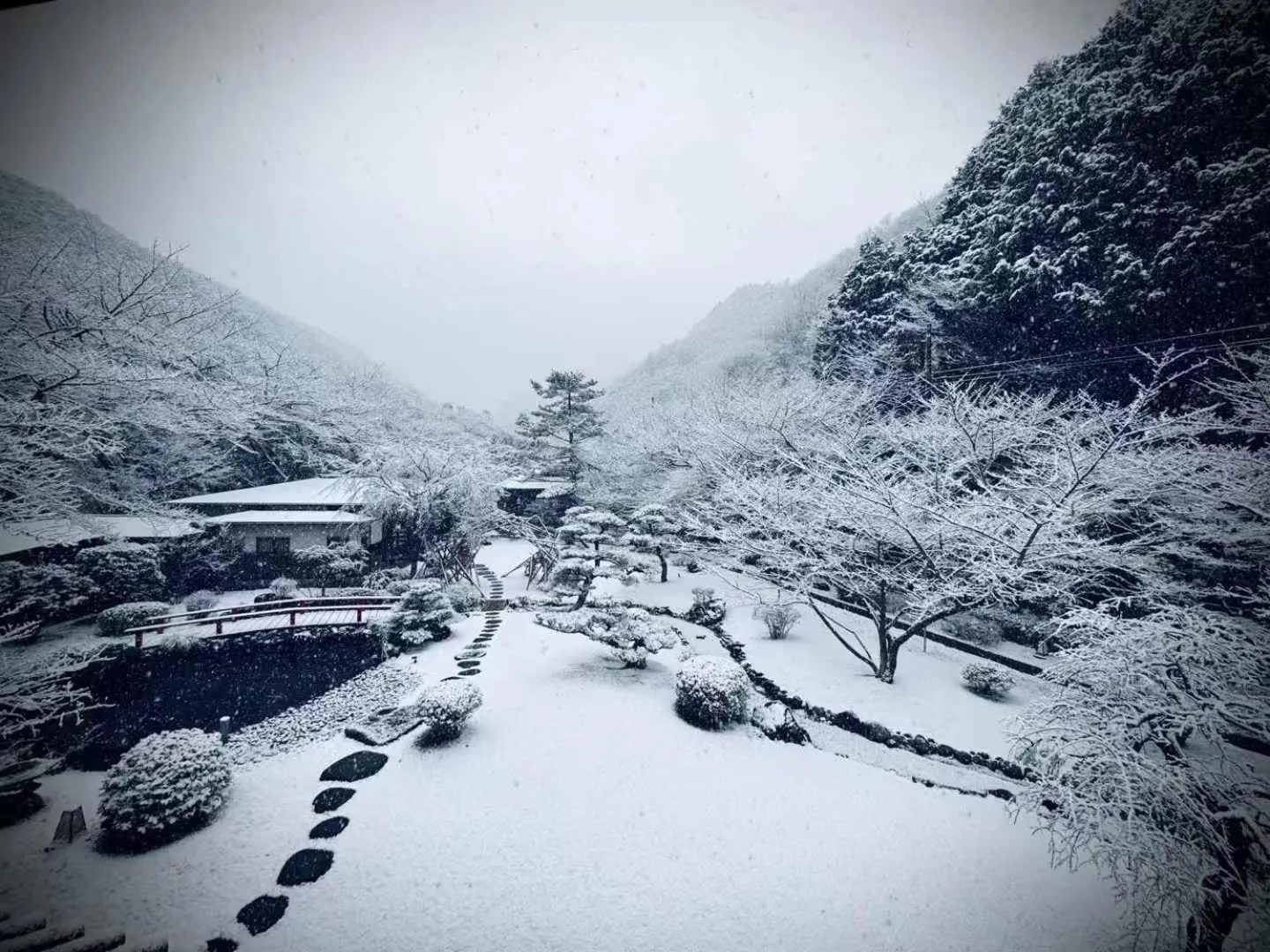 Garden view in Oukai Villa Izumi