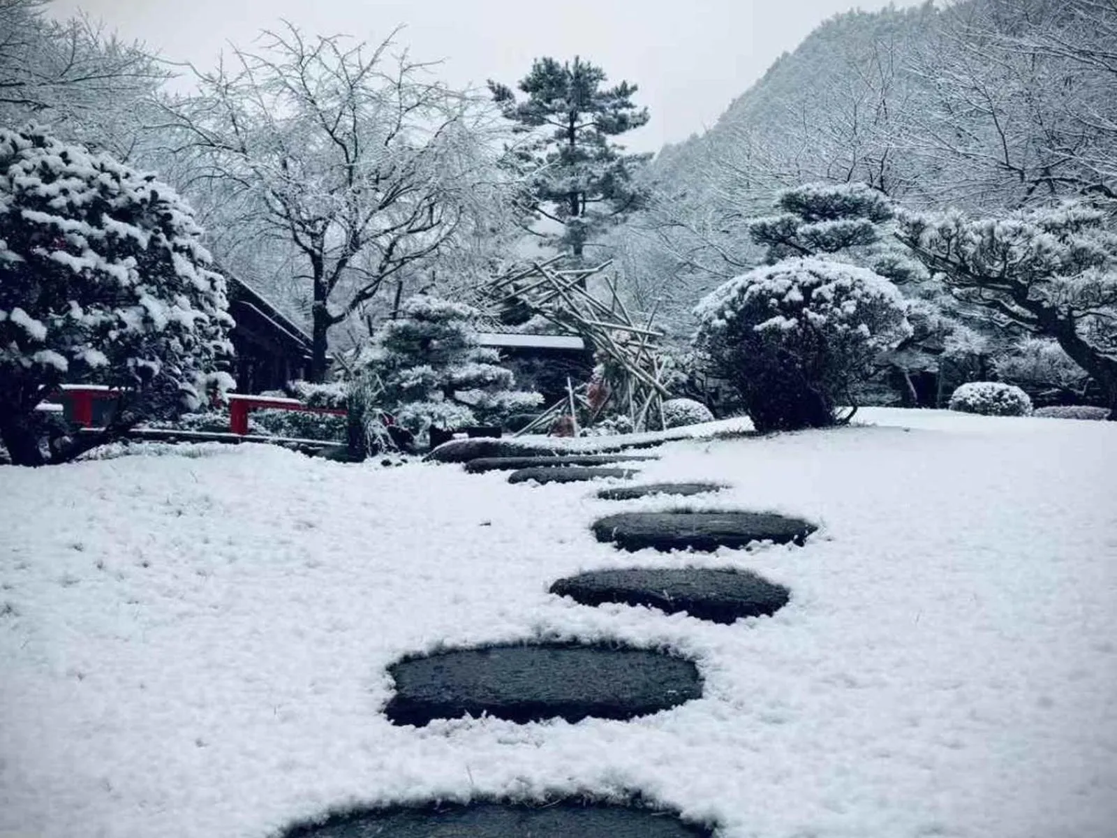 Garden view in Oukai Villa Izumi
