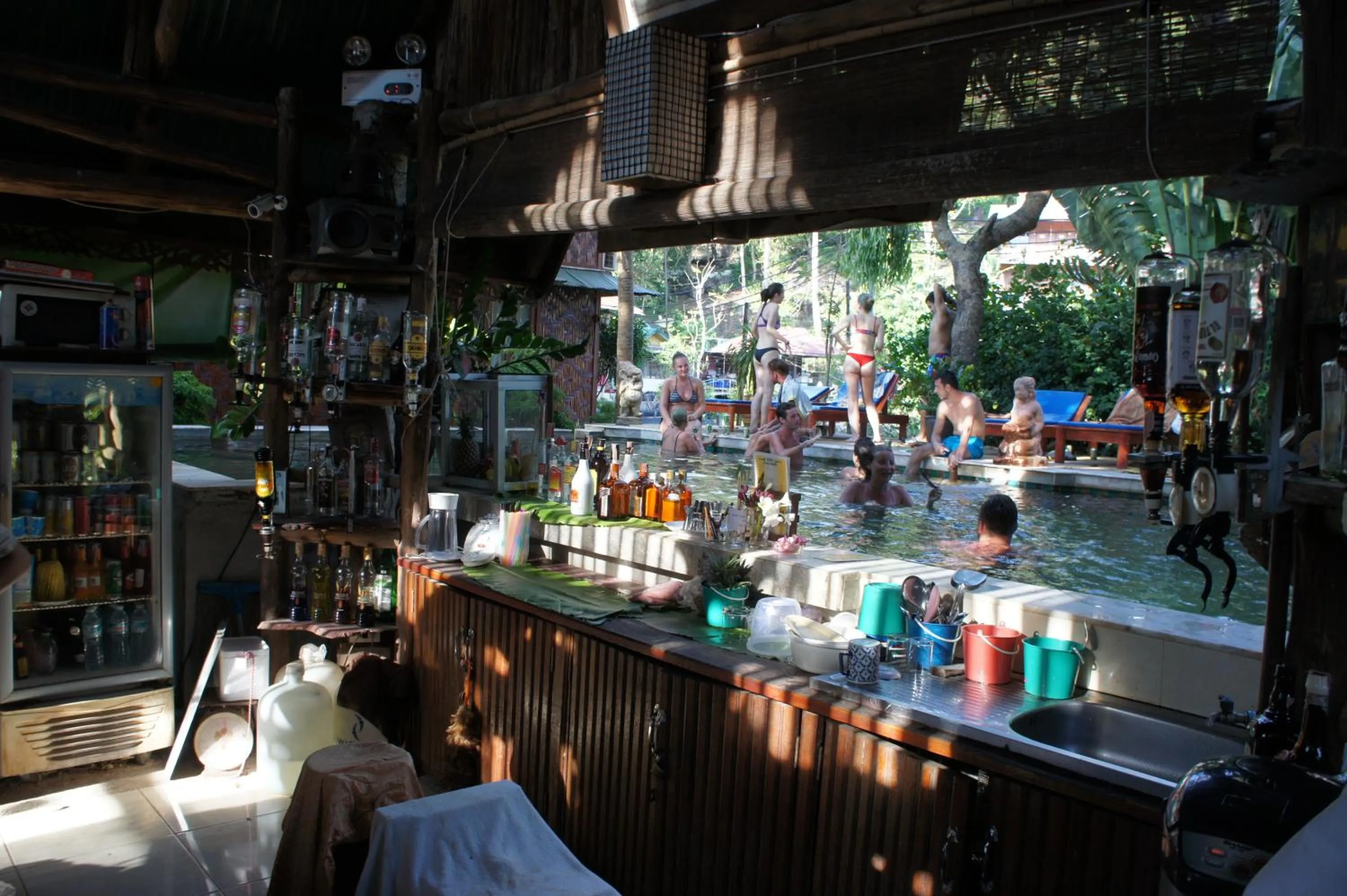 Lounge or bar in Tropical Garden Bungalow