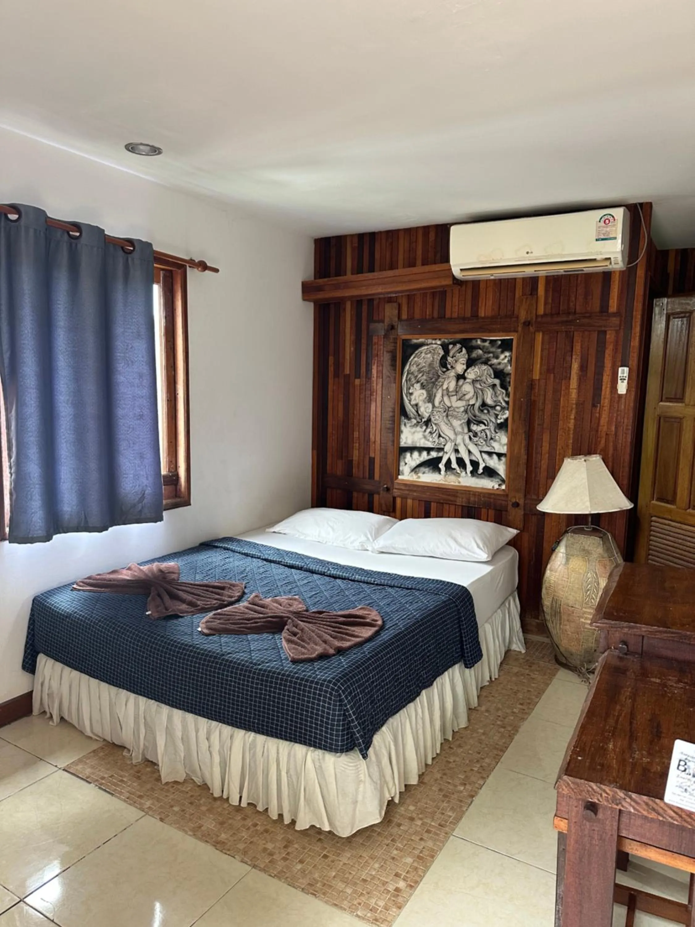 Bed in Tropical Garden Bungalow