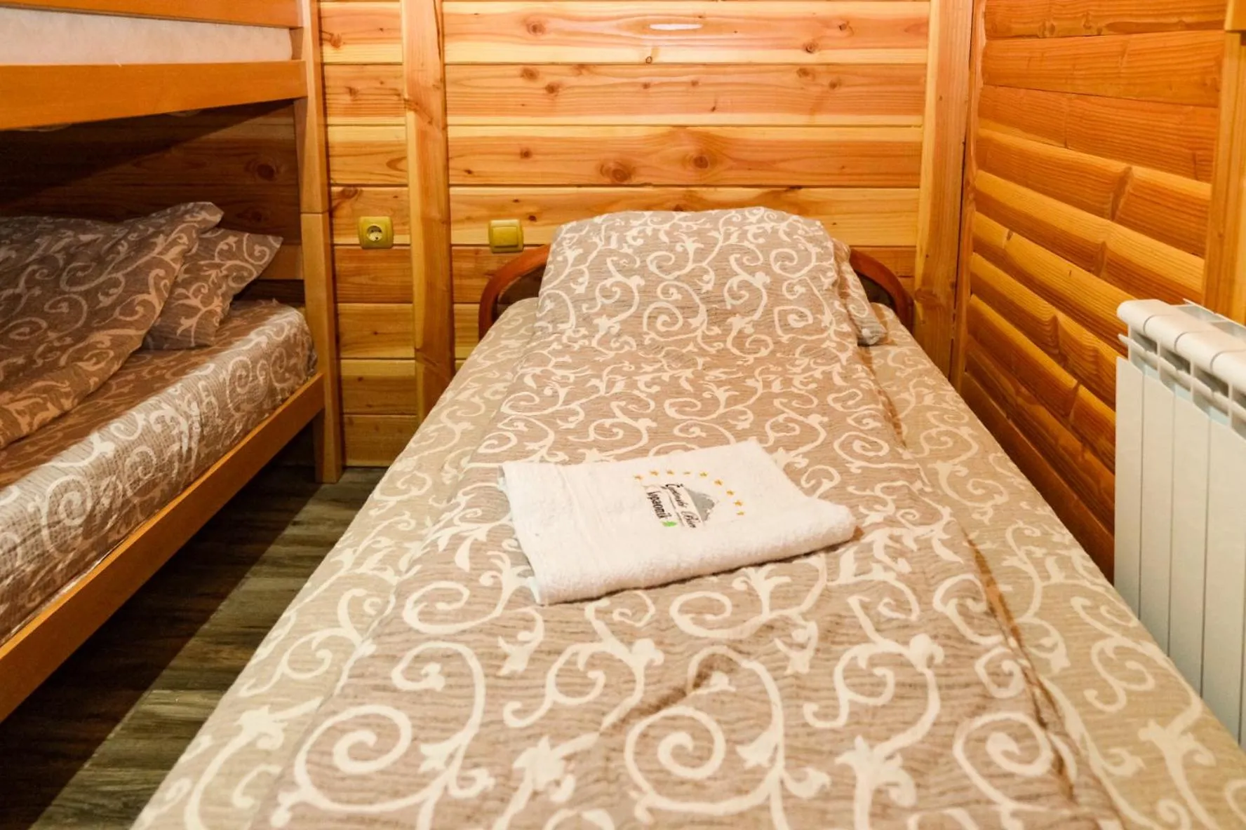Bed in Apartment Snow Garden