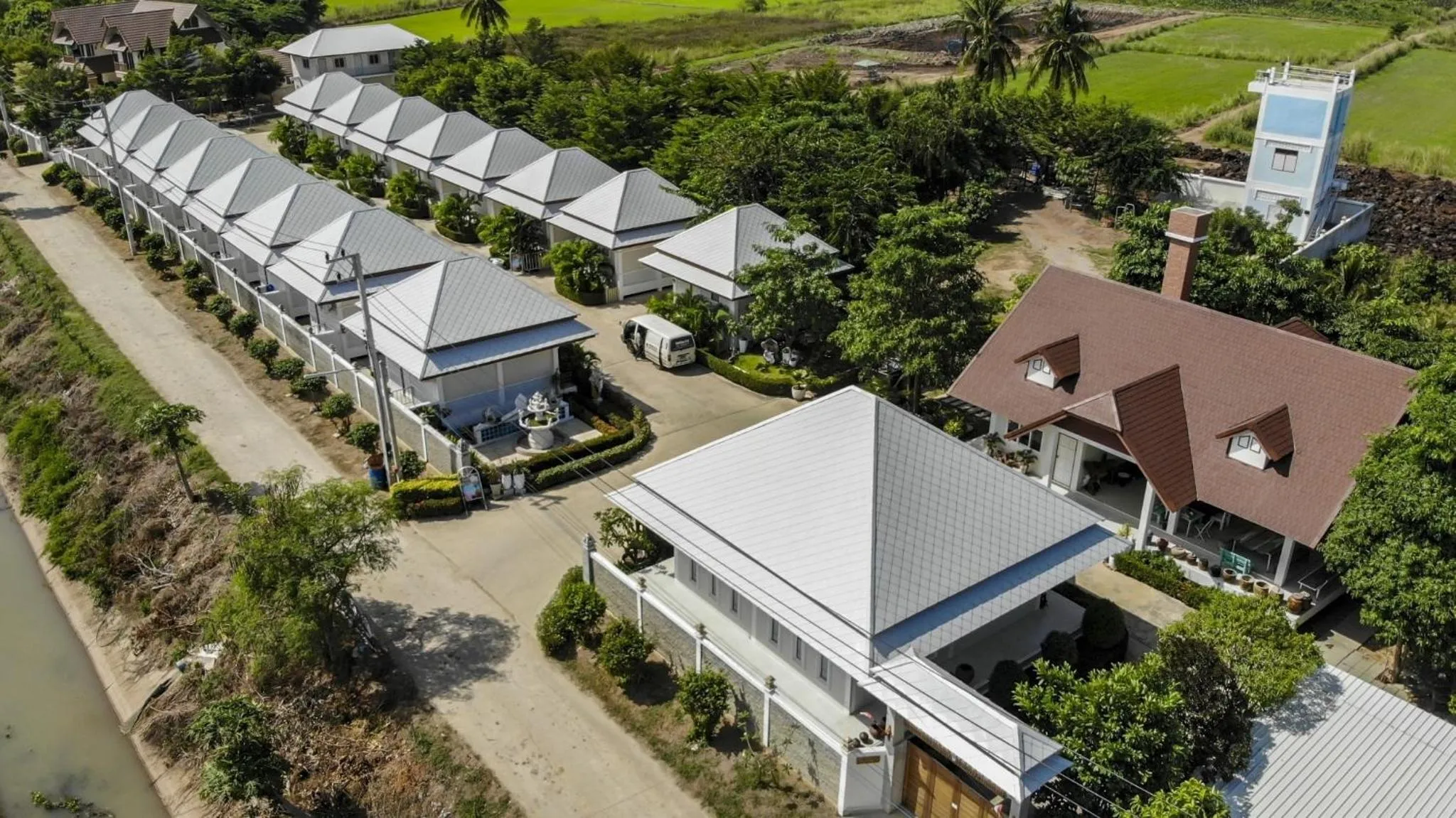 Bird's eye view in Bualuang Boutique Resort