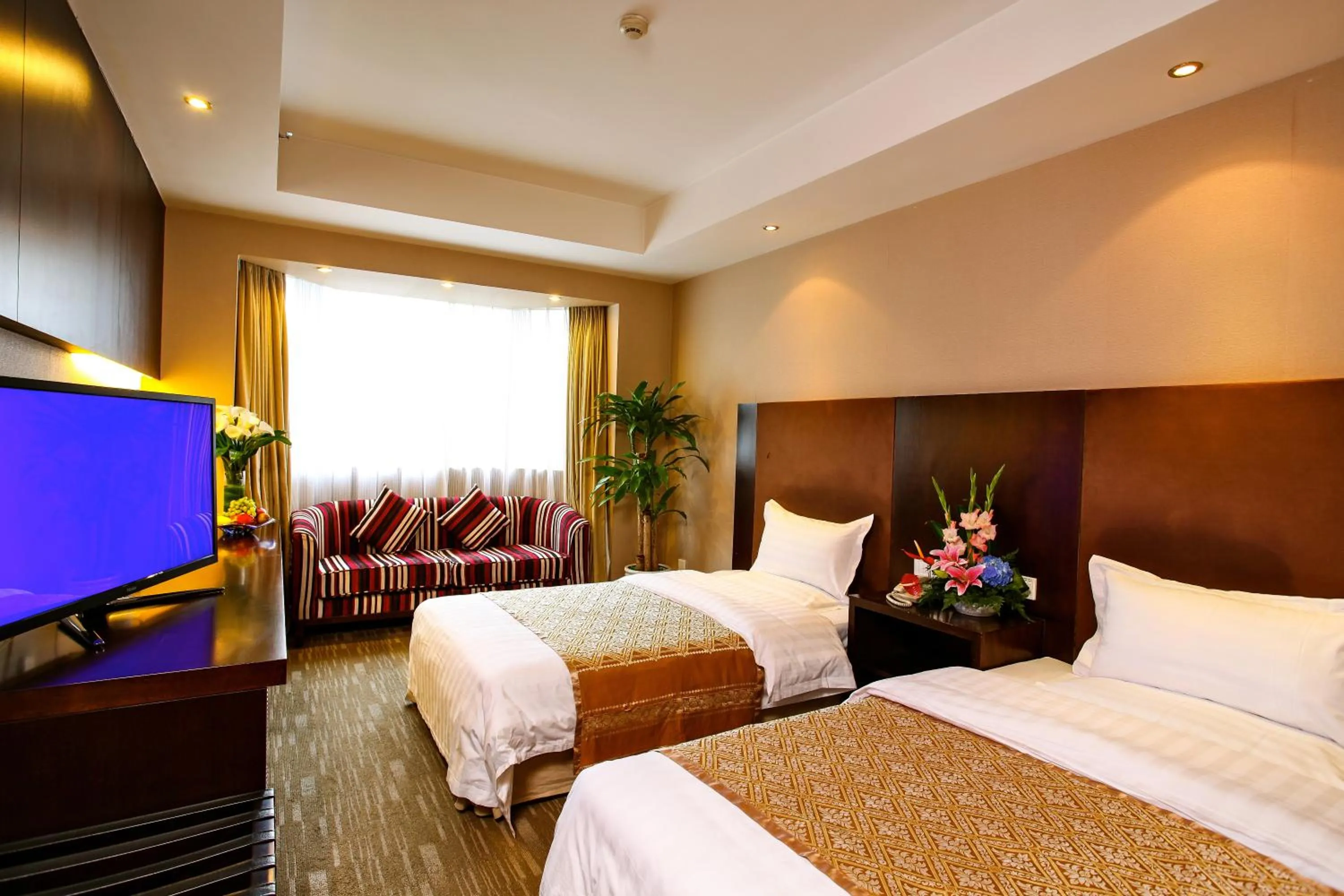 Bed in Xijiao Hotel Beijing