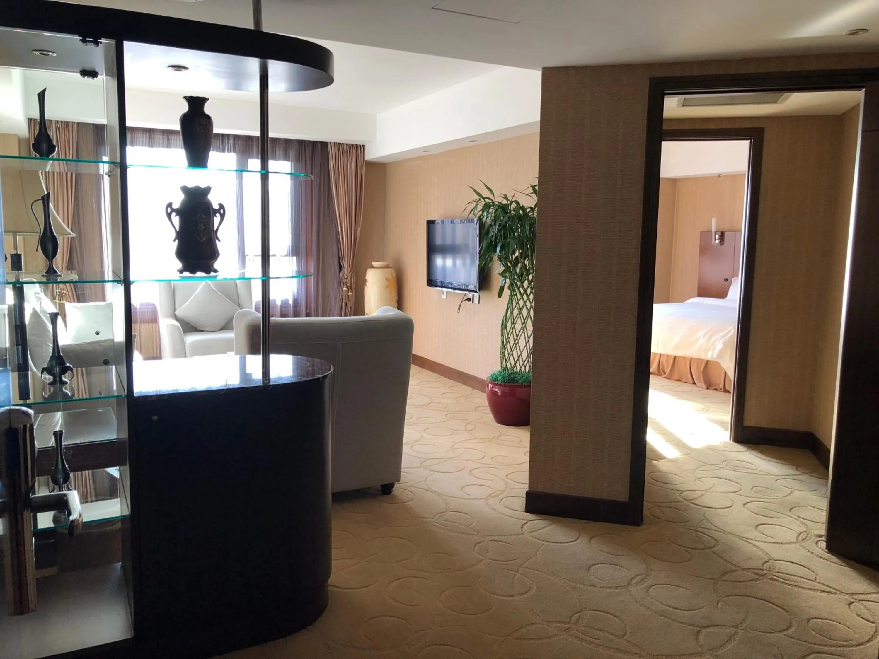 Bed in Xijiao Hotel Beijing