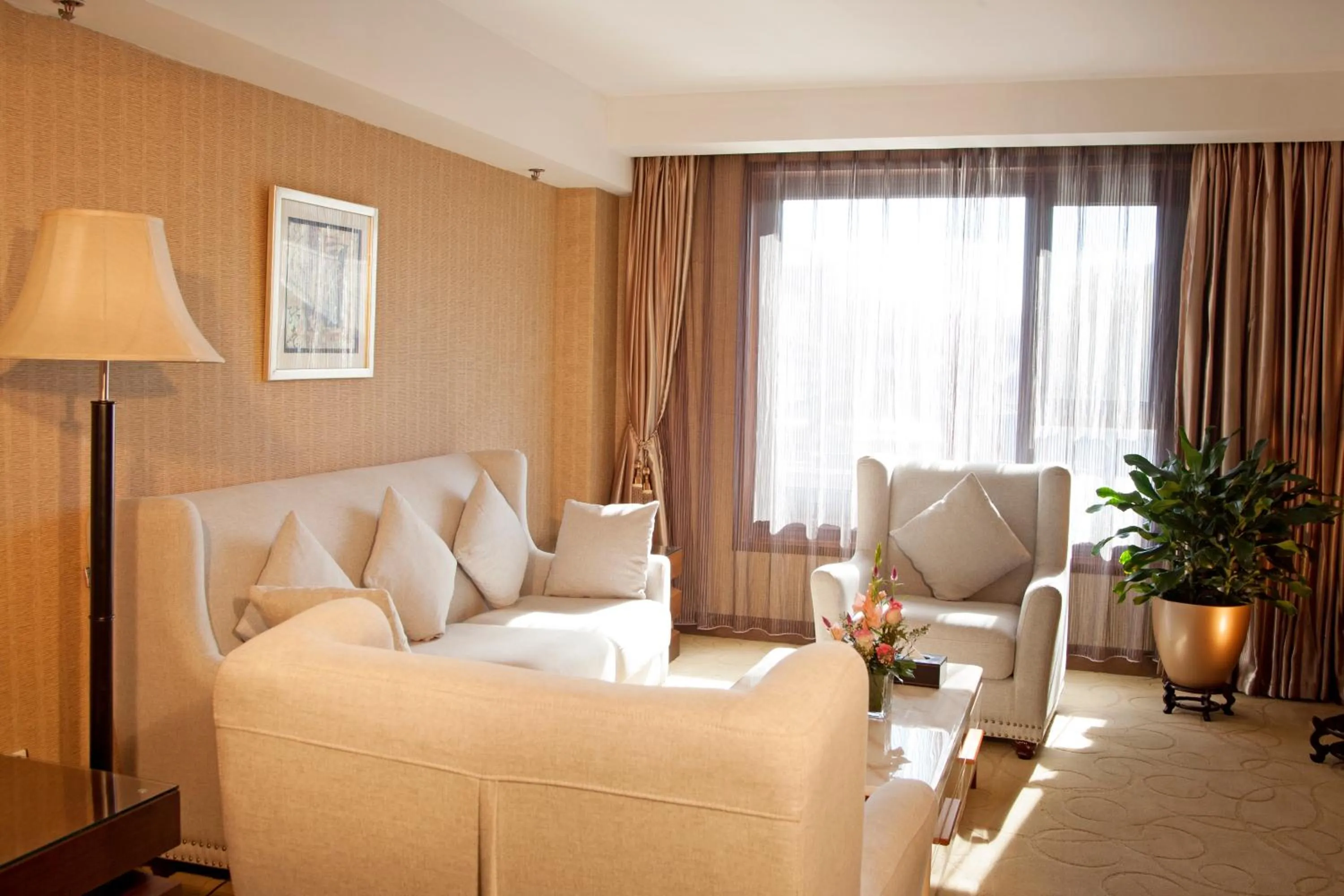 Bed in Xijiao Hotel Beijing